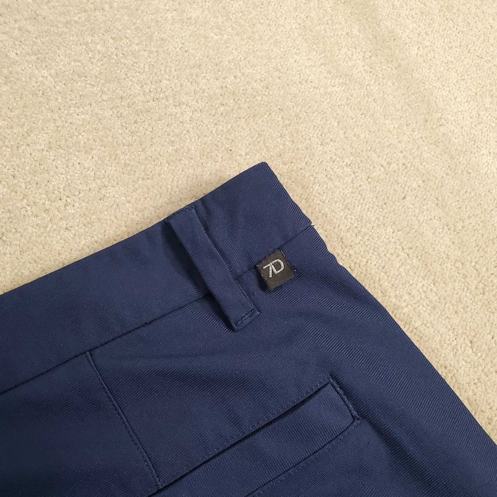Vintage 7 Diamonds Shorts Mens 30 Blue Chinos Infinity Performance Stretch Lightweight Size US 30 / EU 46 - 7 Thumbnail