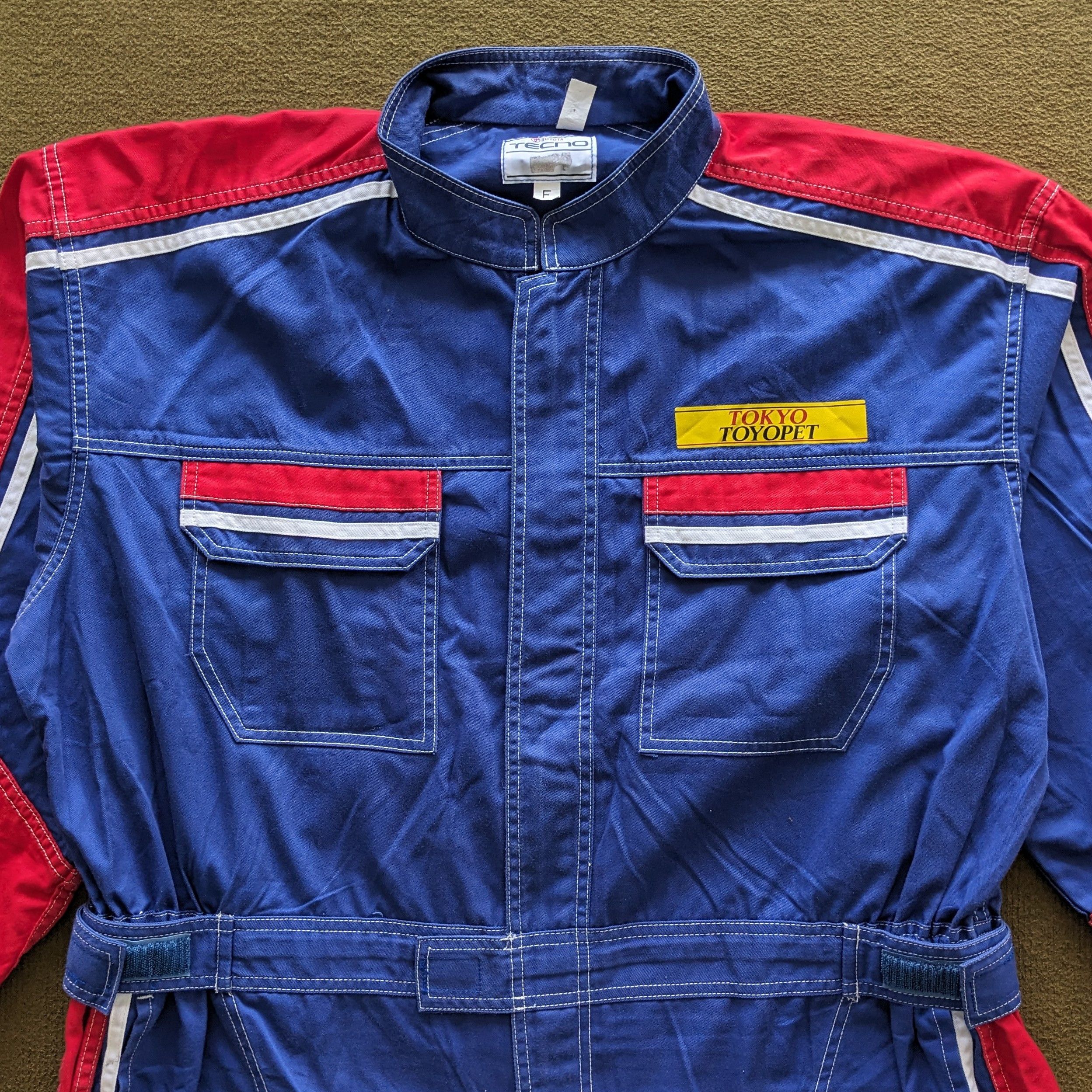 Vintage Vintage TOYOTA Tecno Racing Coverall Workwear Jacket Size US XXL / EU 58 / 5 - 4 Thumbnail