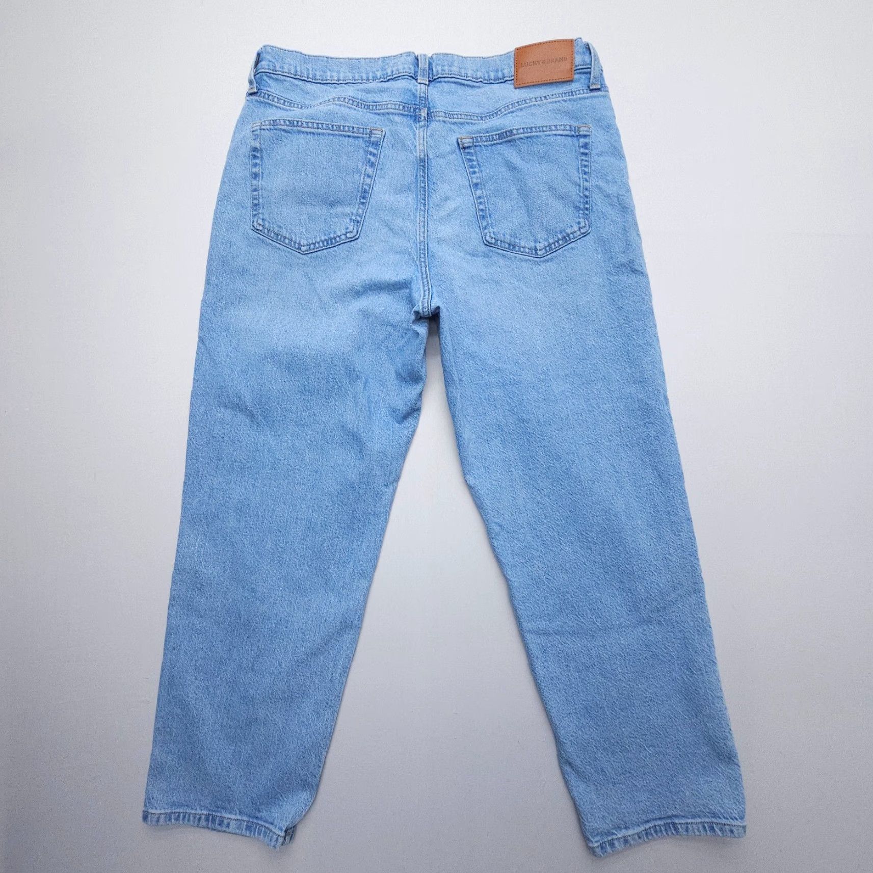 Lucky Brand Lucky Brand Jeans Boyfriend Mid Rise Relaxed Straight 14 / 32 Blue Denim 28" Inseam Slim Logo American Western Womens Jeans Size 36" / US 14 / IT 50 - 2 Thumbnail