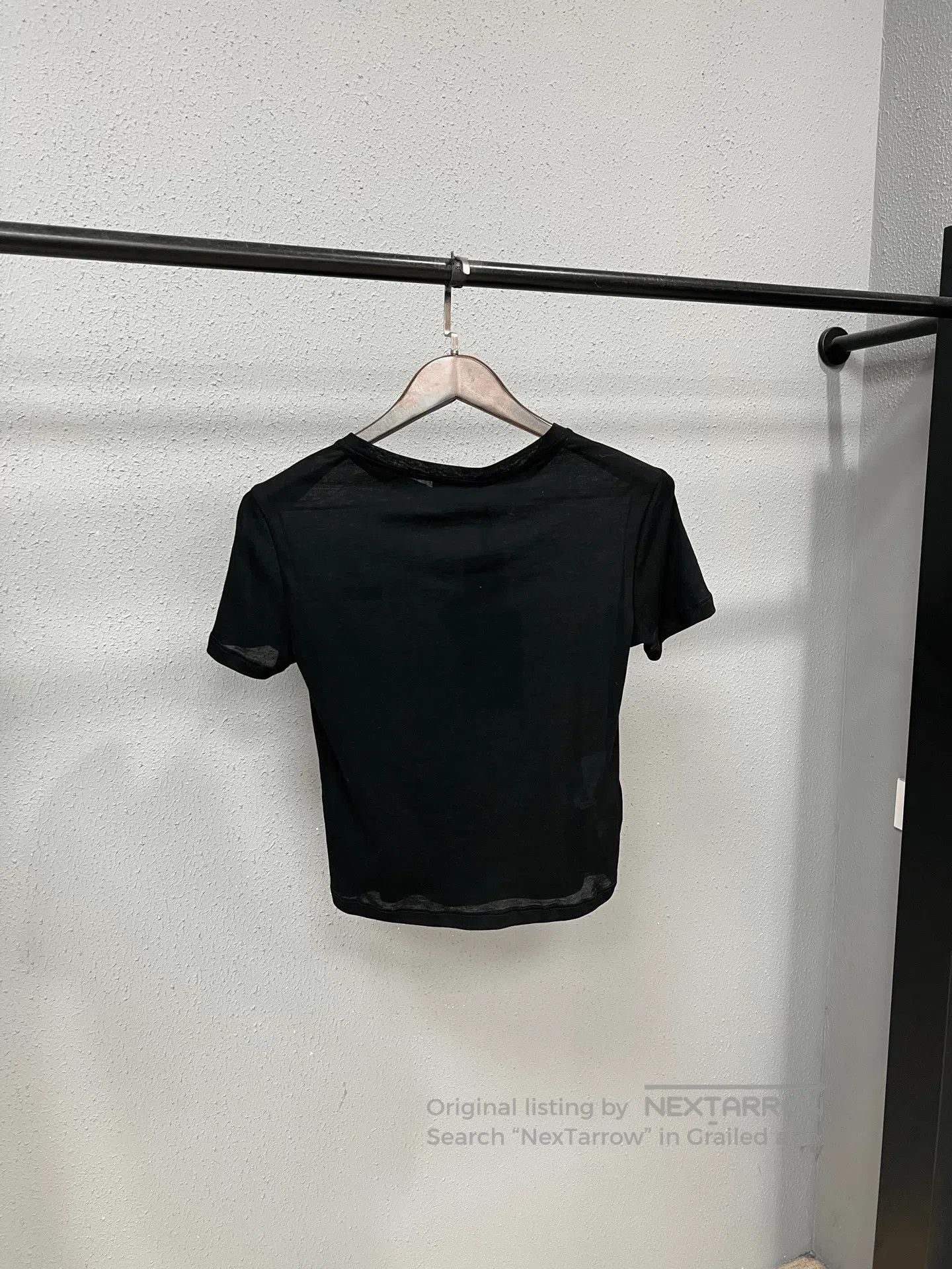 Miu Miu Miumiu Slogan Short-Sleeve Top. Size M / US 6-8 / IT 42-44 - 2 Thumbnail