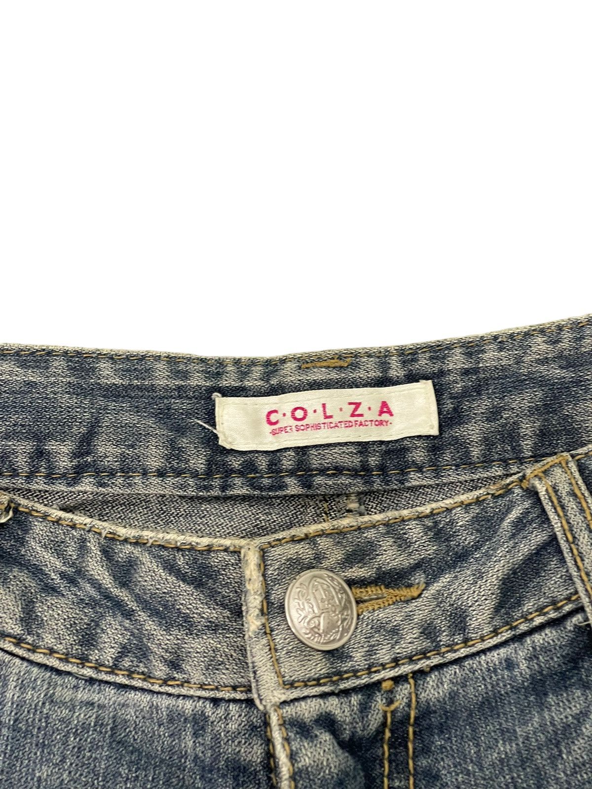 Japanese Brand Flare Jeans Colza Faded Distress Boot Cut 8🟦0 Size US 30 / EU 46 - 9 Thumbnail