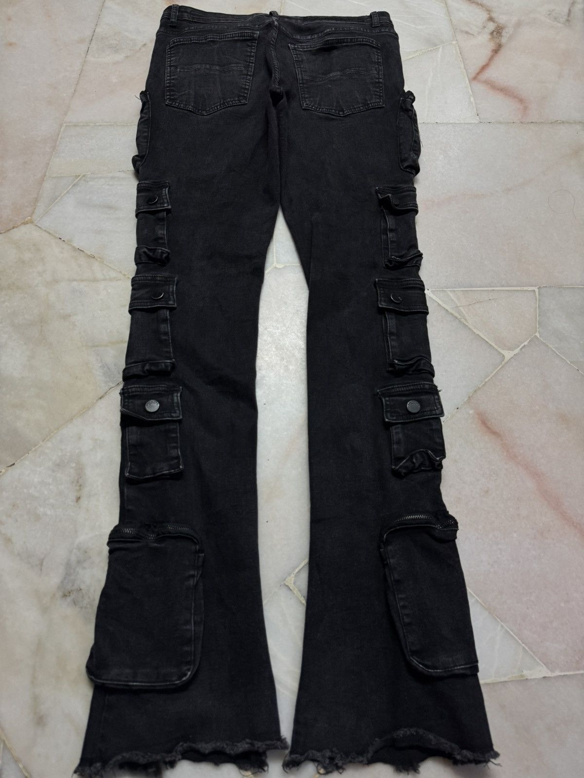 Japanese Brand LE GRANDE BLEU IFSIXWASNINE STYLE BY ROCKSTAR FLARE DENIM Size US 30 / EU 46 - 16 Thumbnail