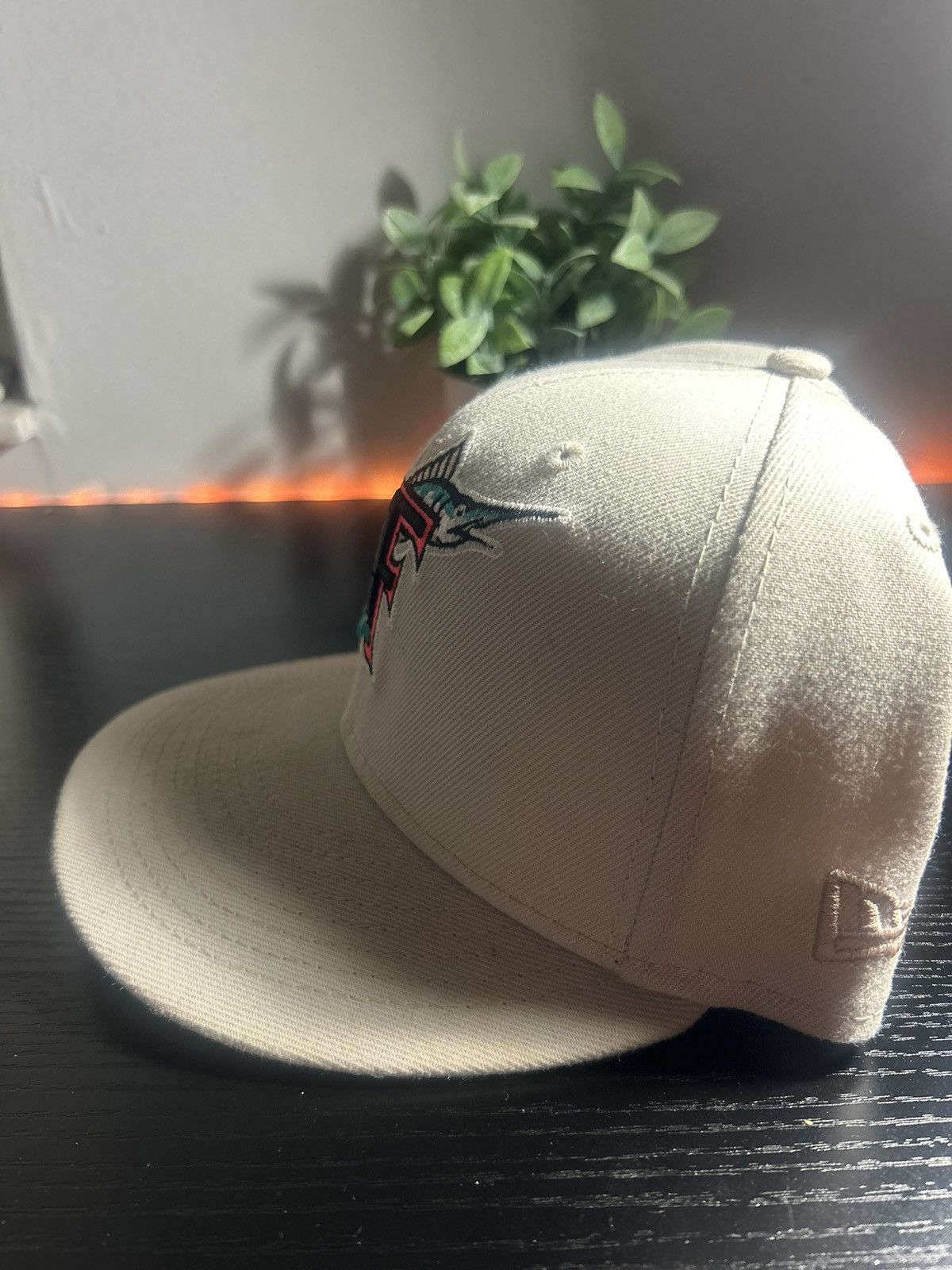 Hat Club × Vintage FLORIDA MARLINS FITTED HAT SIZE 5/8 Size ONE SIZE - 4 Thumbnail