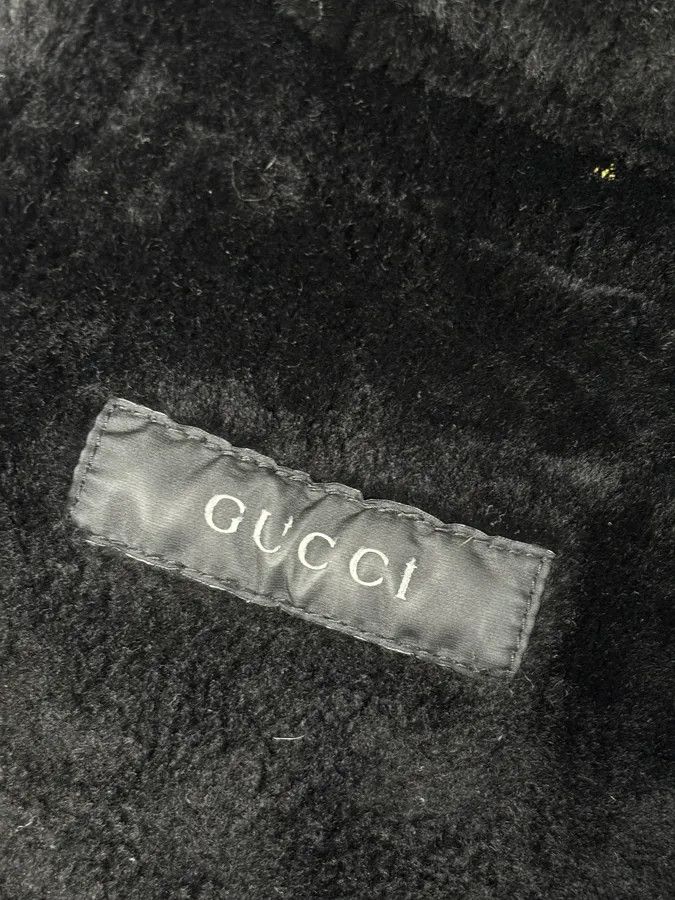 Gucci 2000s Gucci Black Fur Shearling Leather Premium Jacket Size US S / EU 44-46 / 1 - 15 Thumbnail