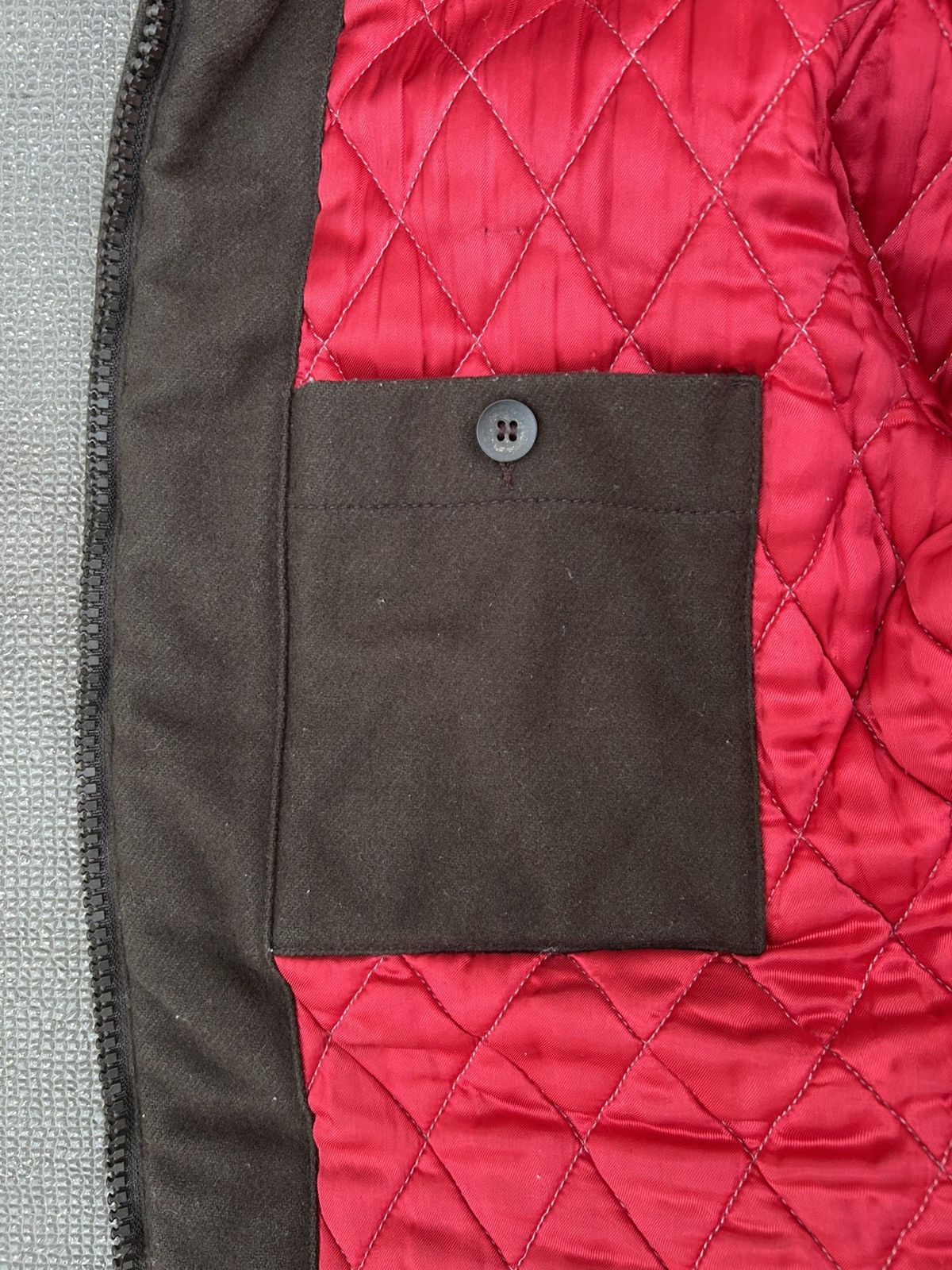 Armani Armani Jeans 90s brown/green felt jacket Size US M / EU 48-50 / 2 - 11 Thumbnail