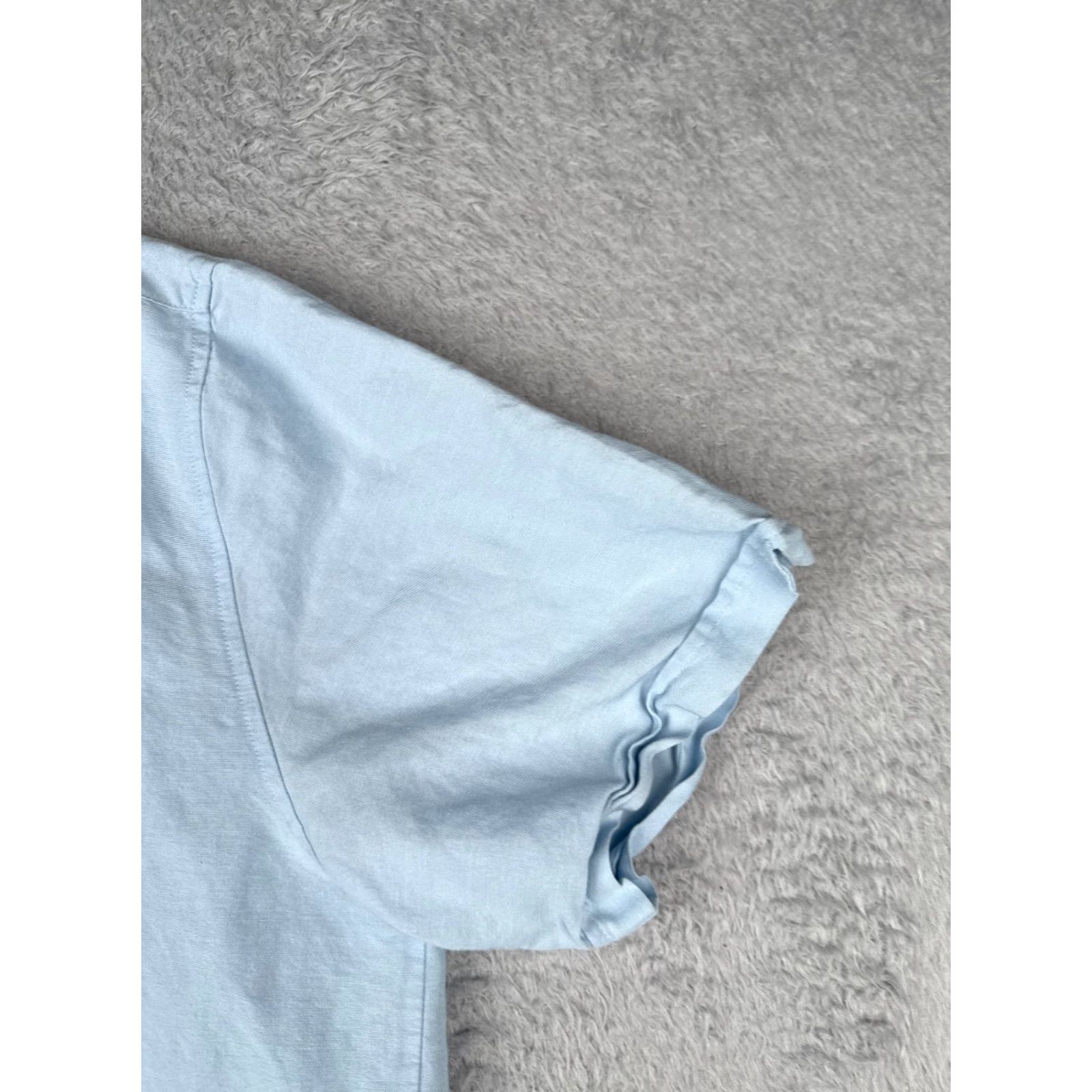 Cubavera Cubavera Shirt Men 2XL Blue Hawaiian Ramie Rayon Blend Short Sleeve Button-Up Casual, Party/Cocktail, Travel Aloha, Beach, Vacation, Resort Mens Size US XXL / EU 58 / 5 - 2 Thumbnail