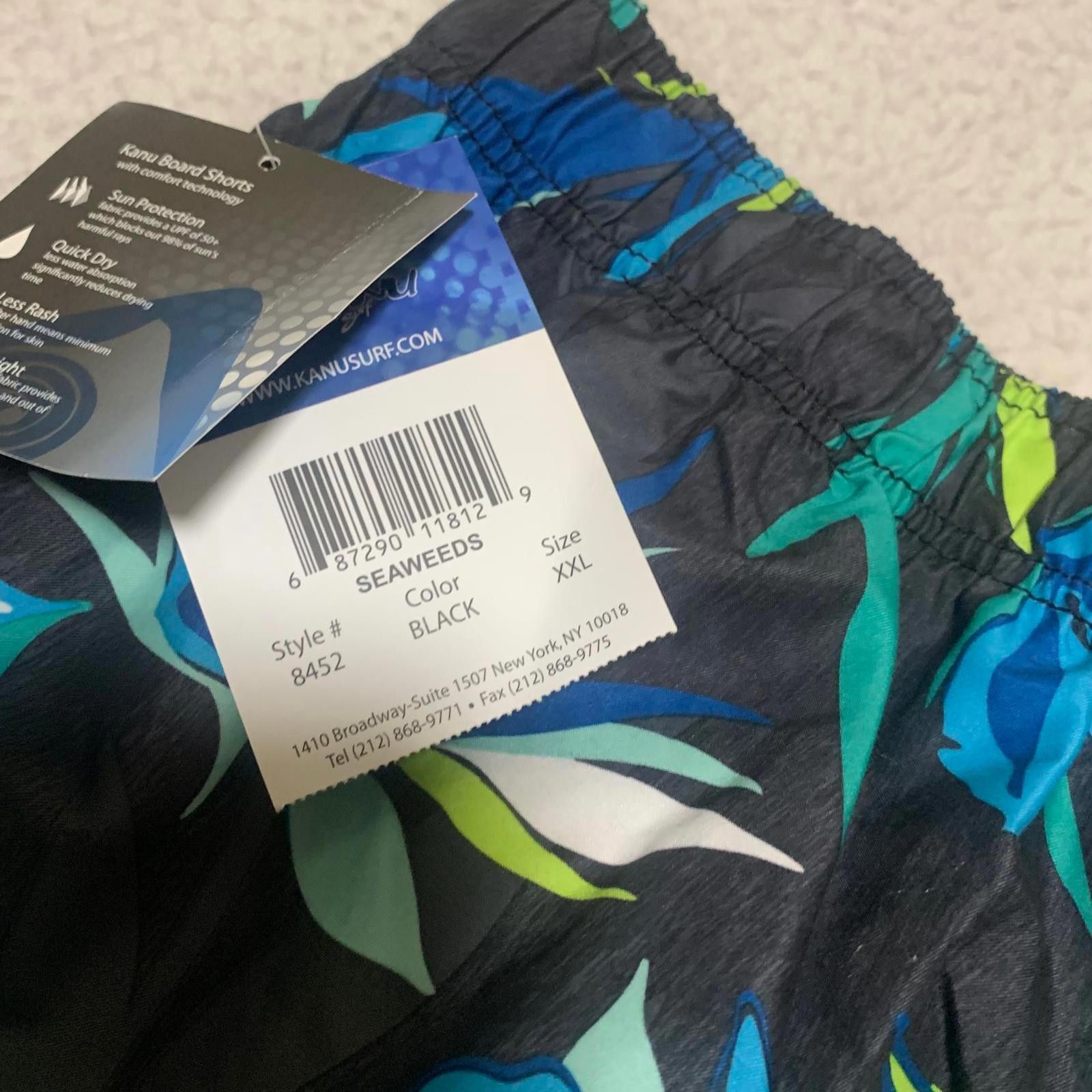Other Kanu Surf Men's XXL Swim Trunks Blue Green Leaf Size US 40 / EU 56 - 4 Thumbnail