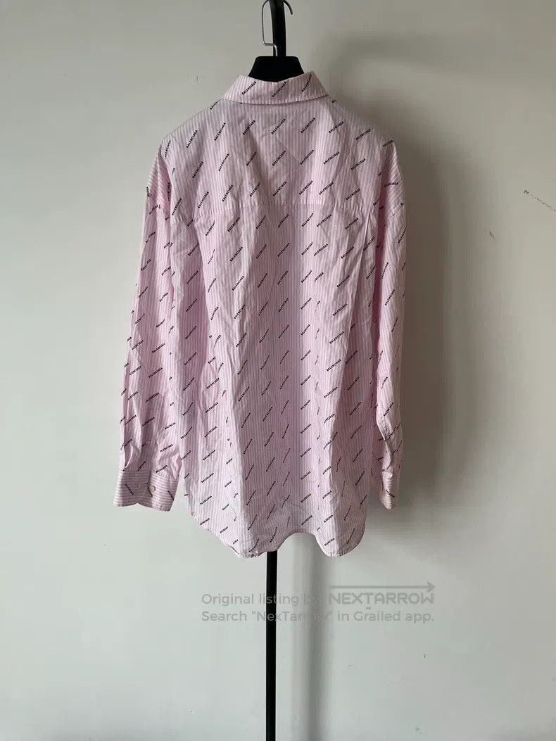 Balenciaga Balenciaga Logo Letter Printed Shirt Size XS / US 0-2 / IT 36-38 - 2 Thumbnail