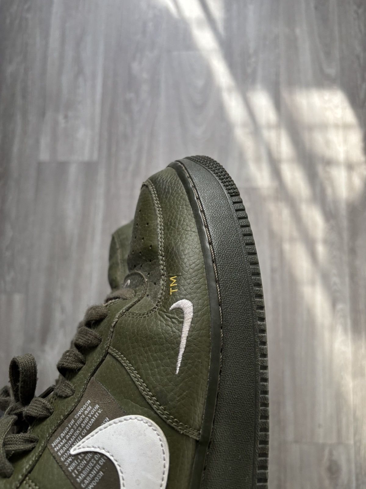 Nike Nike Air Force 1 07 LV8 Utility Olive Canvas Size US 13 / EU 46 - 8 Thumbnail