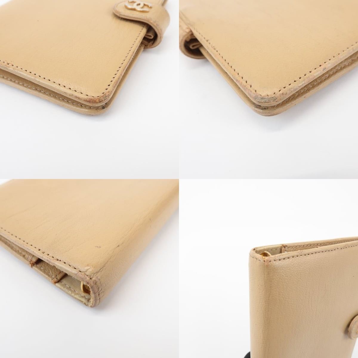 Chanel Chanel CC Logo Calfskin Agenda Cover Beige Size ONE SIZE - 4 Thumbnail