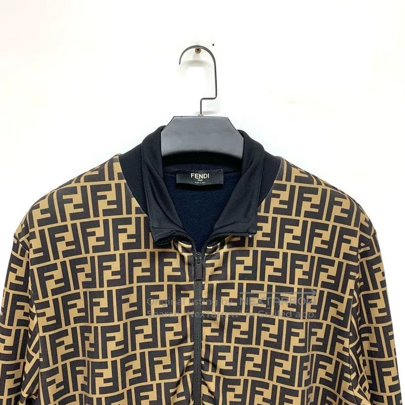 Fendi Fendi Double F Printed Jacket Size US XL / EU 56 / 4 - 5 Thumbnail