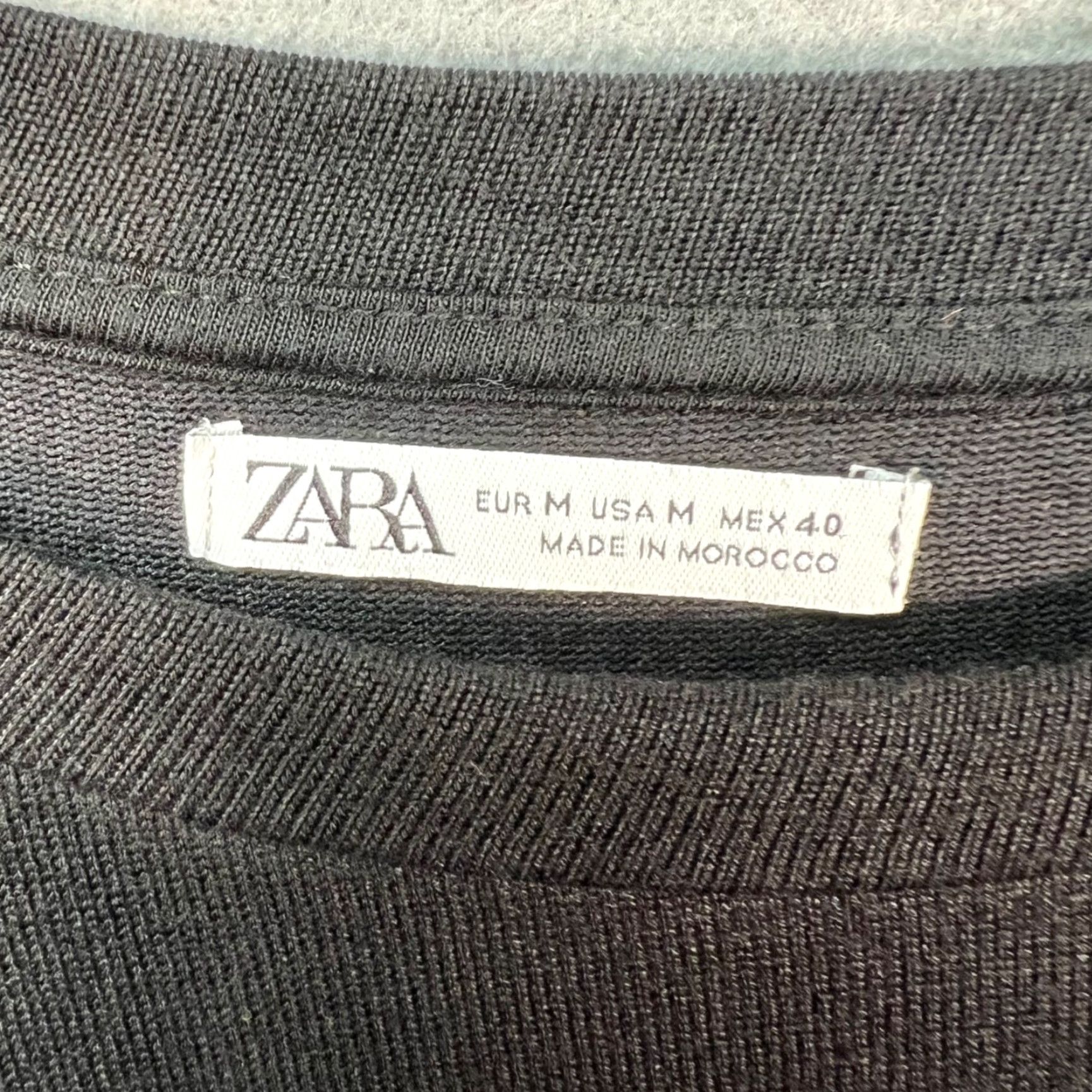 Zara Zara Knit Black Crew Neck Short Sleeve T-Shirt Mens Medium Size M Cotton Knit Solid Crew Neck Shirt Zara Mens Medium Black Size US M / EU 48-50 / 2 - 3 Thumbnail