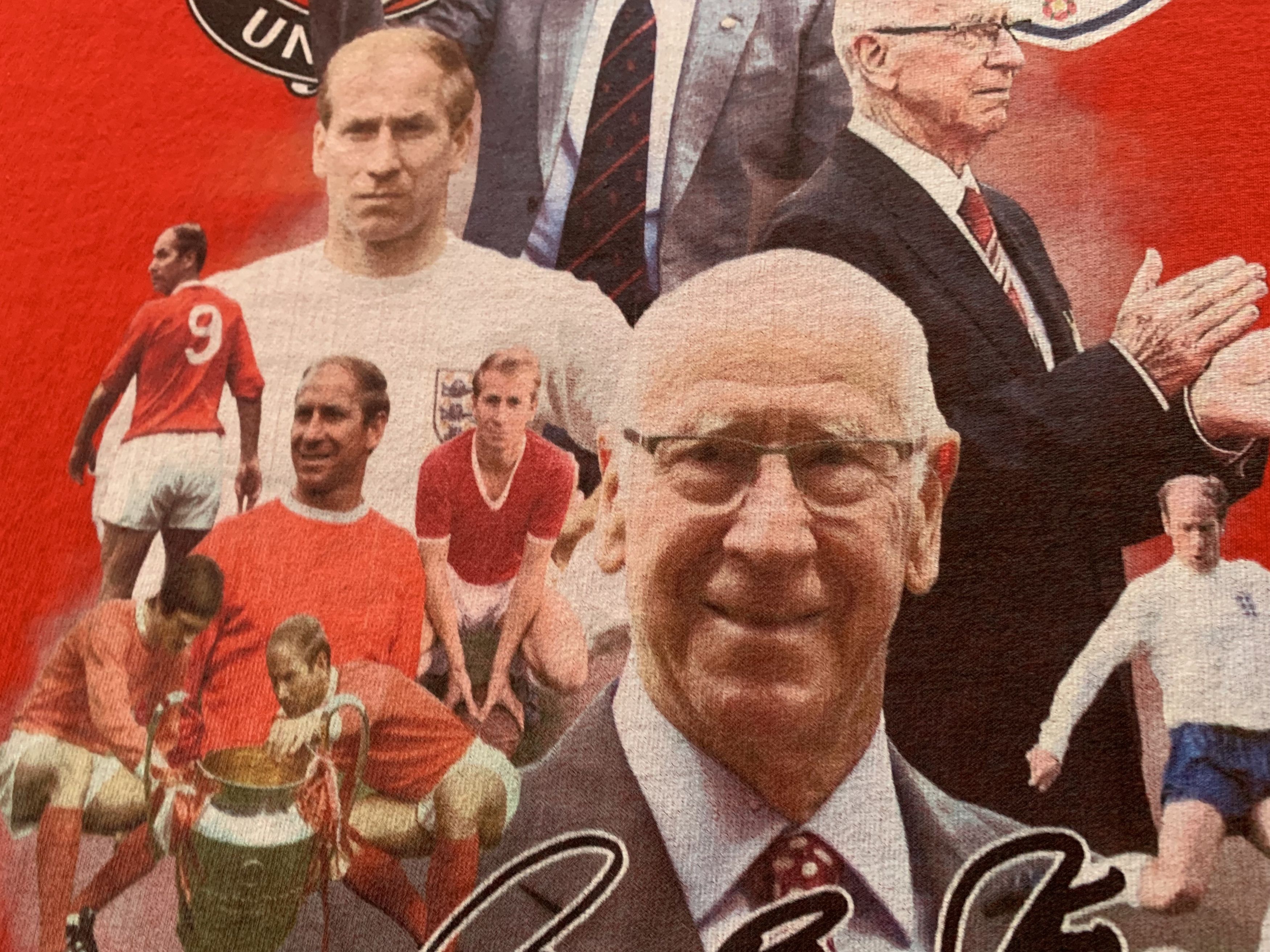 Delta Vintage Manchester United Sir Bobby Charlton T Shirt Size US XL / EU 56 / 4 - 7 Thumbnail