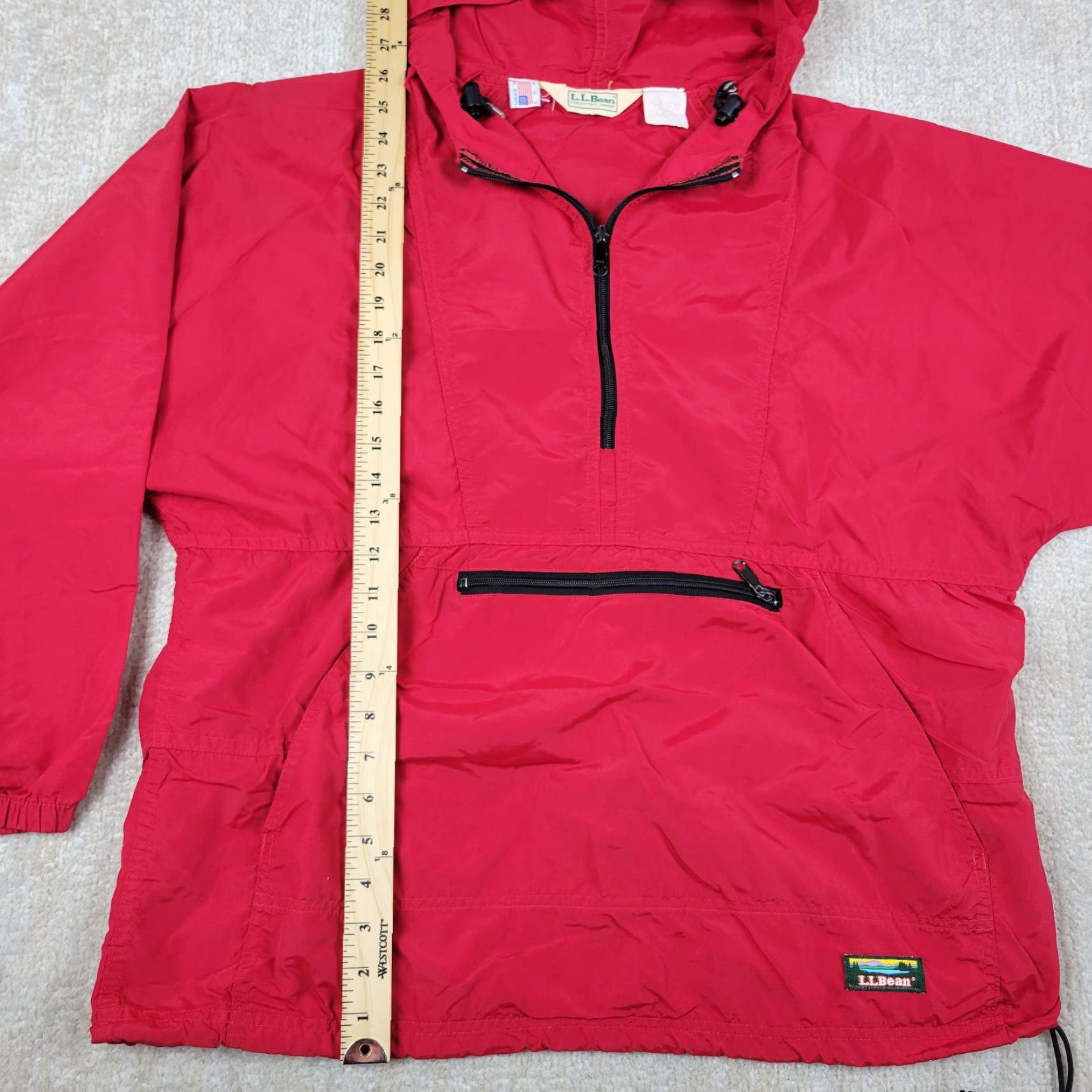 Vintage VINTAGE L.L. Bean Anorak Jacket Mens L Red Hooded Windbreaker Coat Lightweight USA Size US L / EU 52-54 / 3 - 5 Thumbnail