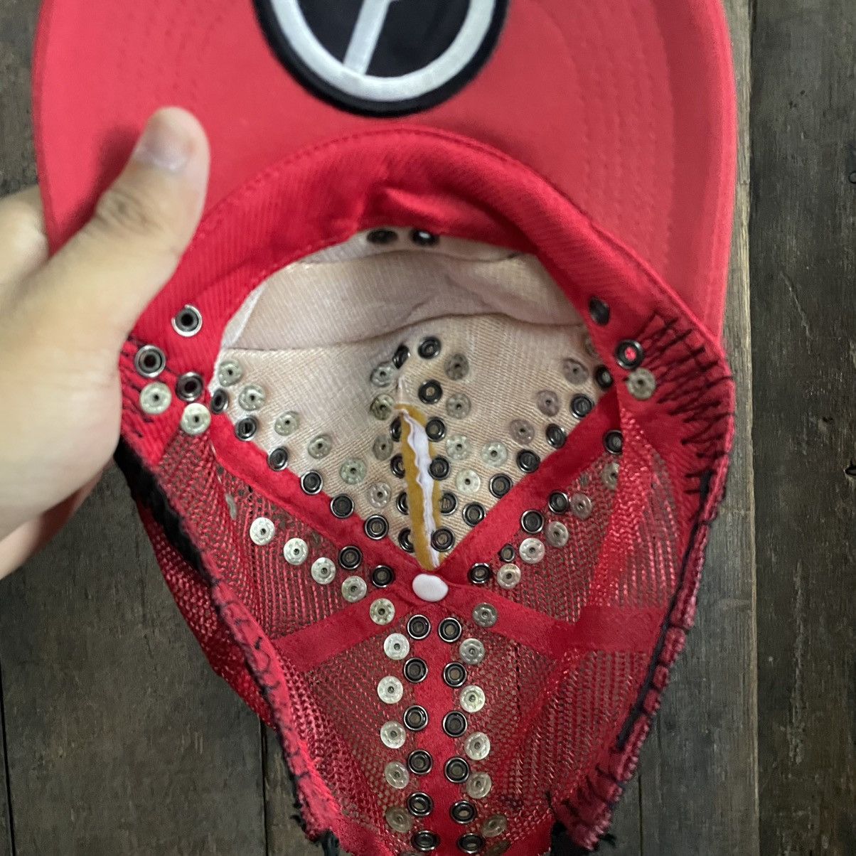 Yasuyuki Ishii Vintage Yasuyuki Ishii Studded Distress Trucker Cap Size ONE SIZE - 18 Thumbnail
