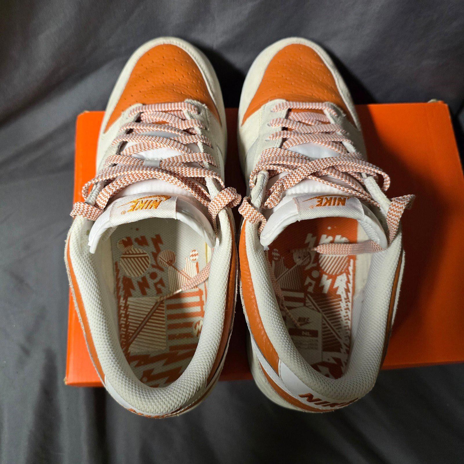 Nike Nike Dunk Low Cl Sz 11 White Orange 318020 111 2007 W Box Size US 11 / EU 44 - 3 Thumbnail