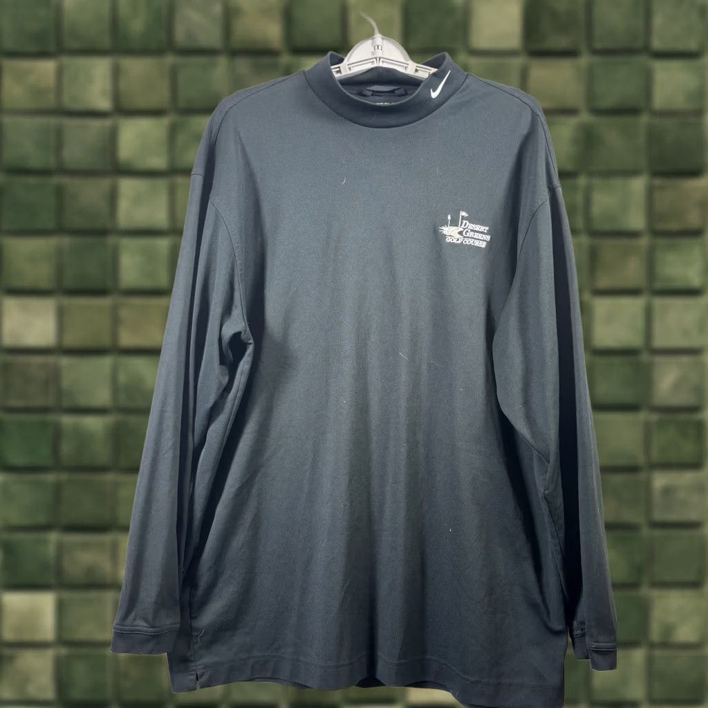 Nike Nike Golf Mock Neck Shirt - GE Energy Industrial Solutions Logo - XL - Black - Athletic Mens Shirt Size US XL / EU 56 / 4 - 1 Thumbnail