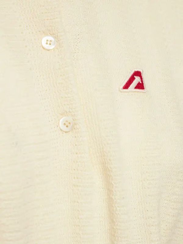 AUTRY o1y0725 Polo Sweater in Ivory/Red Size M / US 6-8 / IT 42-44 - 3 Thumbnail