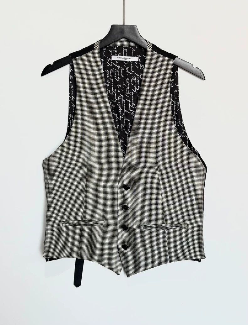 Givenchy Givenchy Sise48 Showcase Pinstripe Vest Size US M / EU 48-50 / 2 - 1 Thumbnail