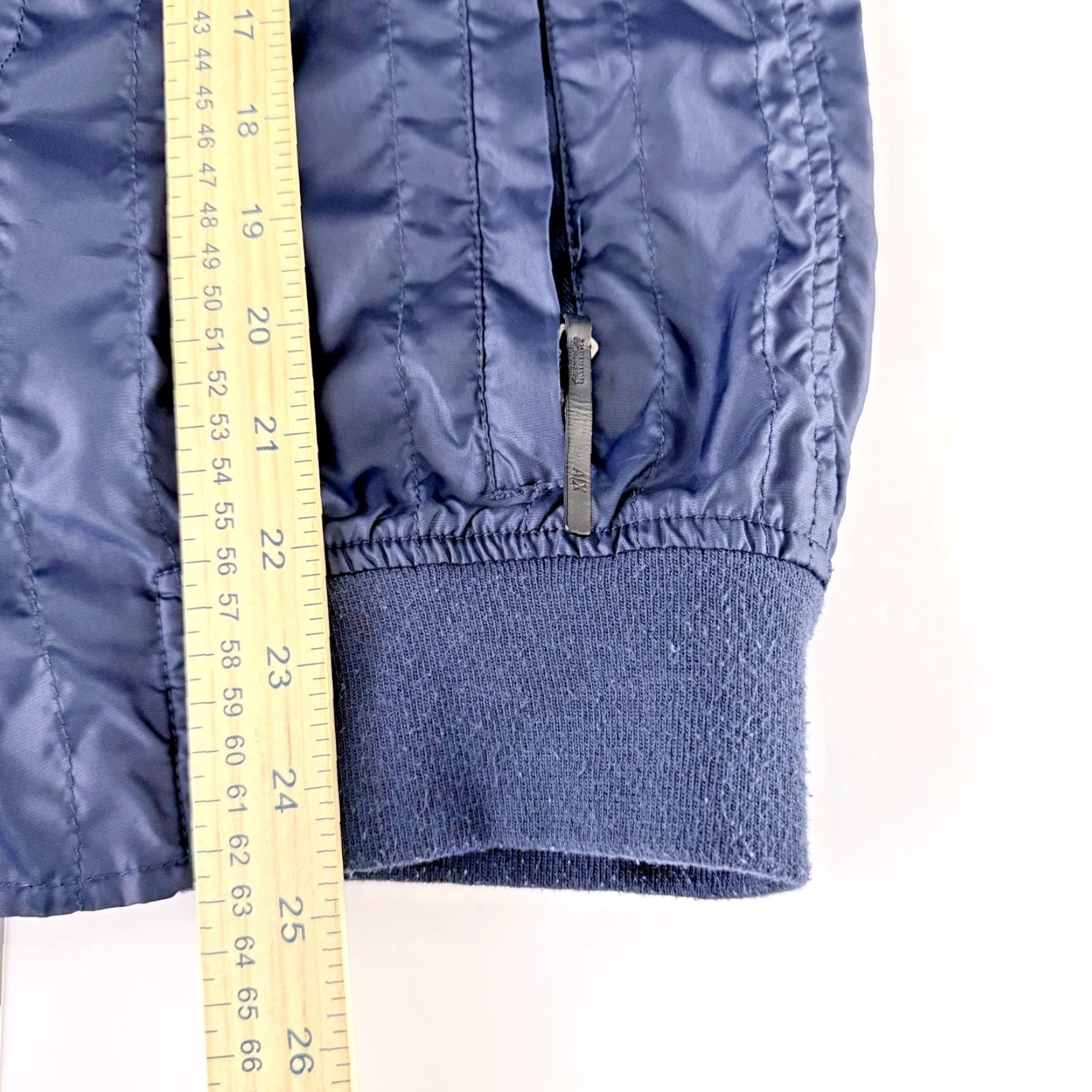 Armani Exchange Armani Exchange Jacket Mens Bomber Navy Blue Full Zip Quilted Nylon Jacket Size US M / EU 48-50 / 2 - 4 Thumbnail