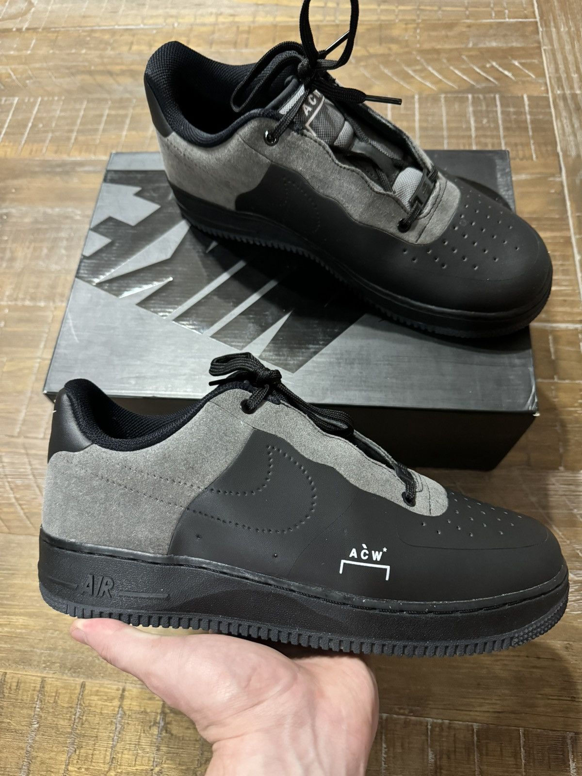 A Cold Wall Nike Nike X A Cold Wall Air Force 1 Low Black Grailed