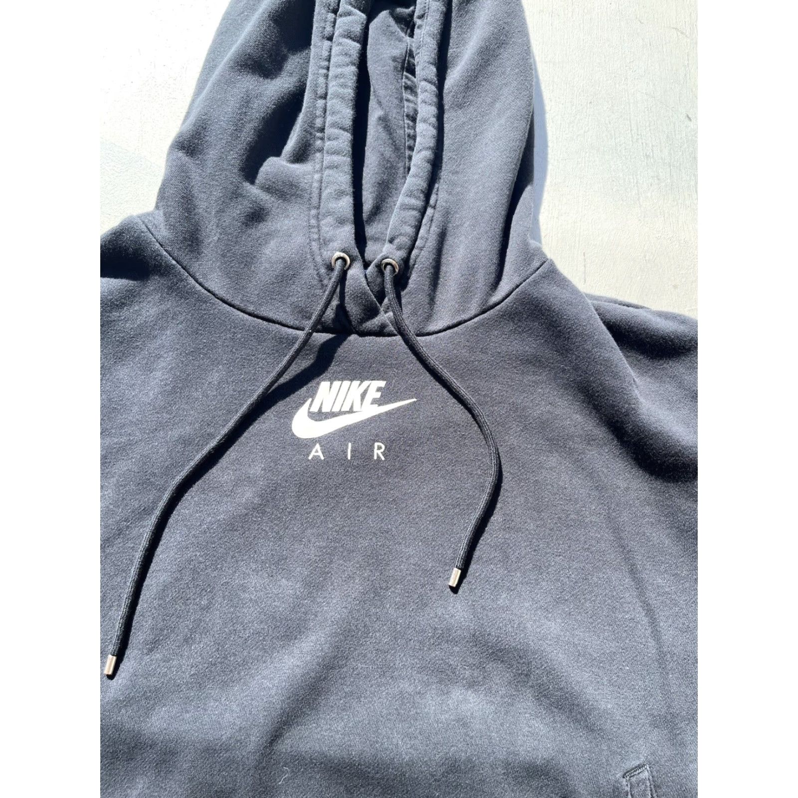 Nike Nike Hoodie Women's 1X Black Crest Logo Street Activewear DISTRESSED Mid Riff Size XL / US 12-14 / IT 48-50 - 3 Thumbnail