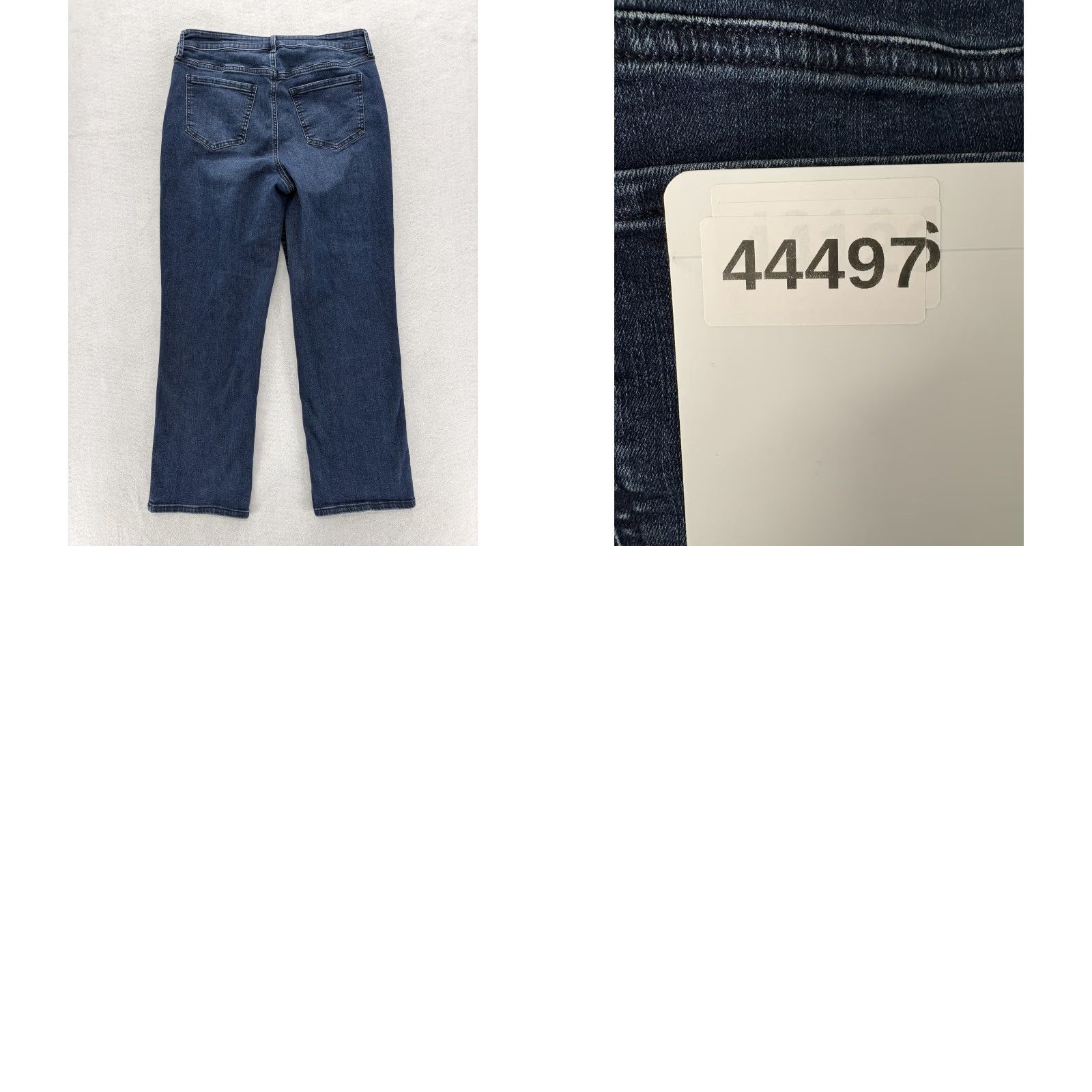 NYDJ NYDJ Bailey Relaxed Jeans Womens 8 Blue Dark Wash Denim Stretch Straight Leg Size 30" / US 8 / IT 44 - 9 Thumbnail