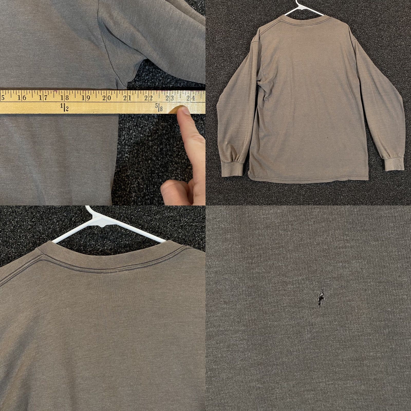Nike VINTAGE Nike Shirt Men M Long Sleeve Gray Swoosh Faded Gray Size US M / EU 48-50 / 2 - 8 Thumbnail