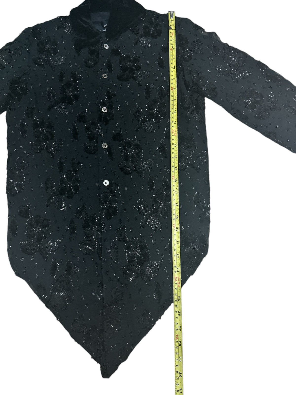 Comme des Garcons Vintage AD99 Tricot Comme Des Garçons Buttons Shirt Floral Size US M / EU 48-50 / 2 - 12 Thumbnail