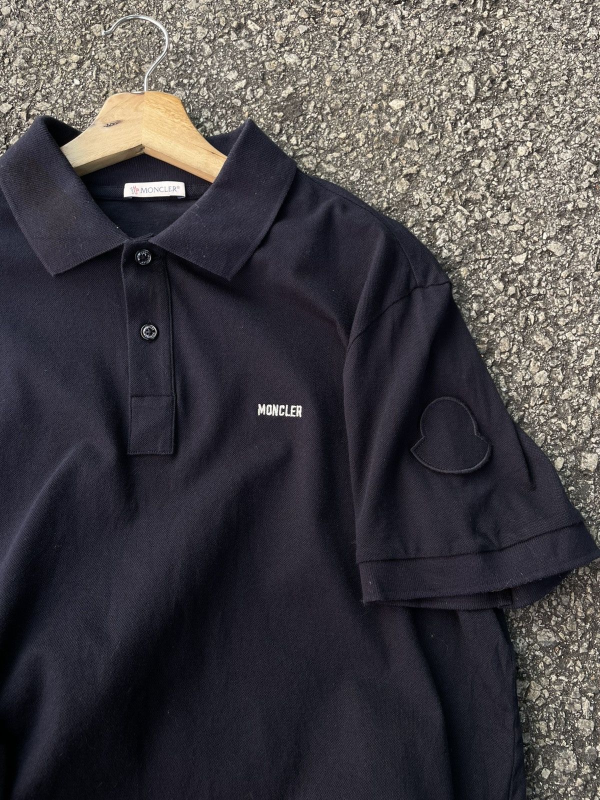 Moncler Moncler Stretch Polo Shirt Size US L / EU 52-54 / 3 - 10 Thumbnail