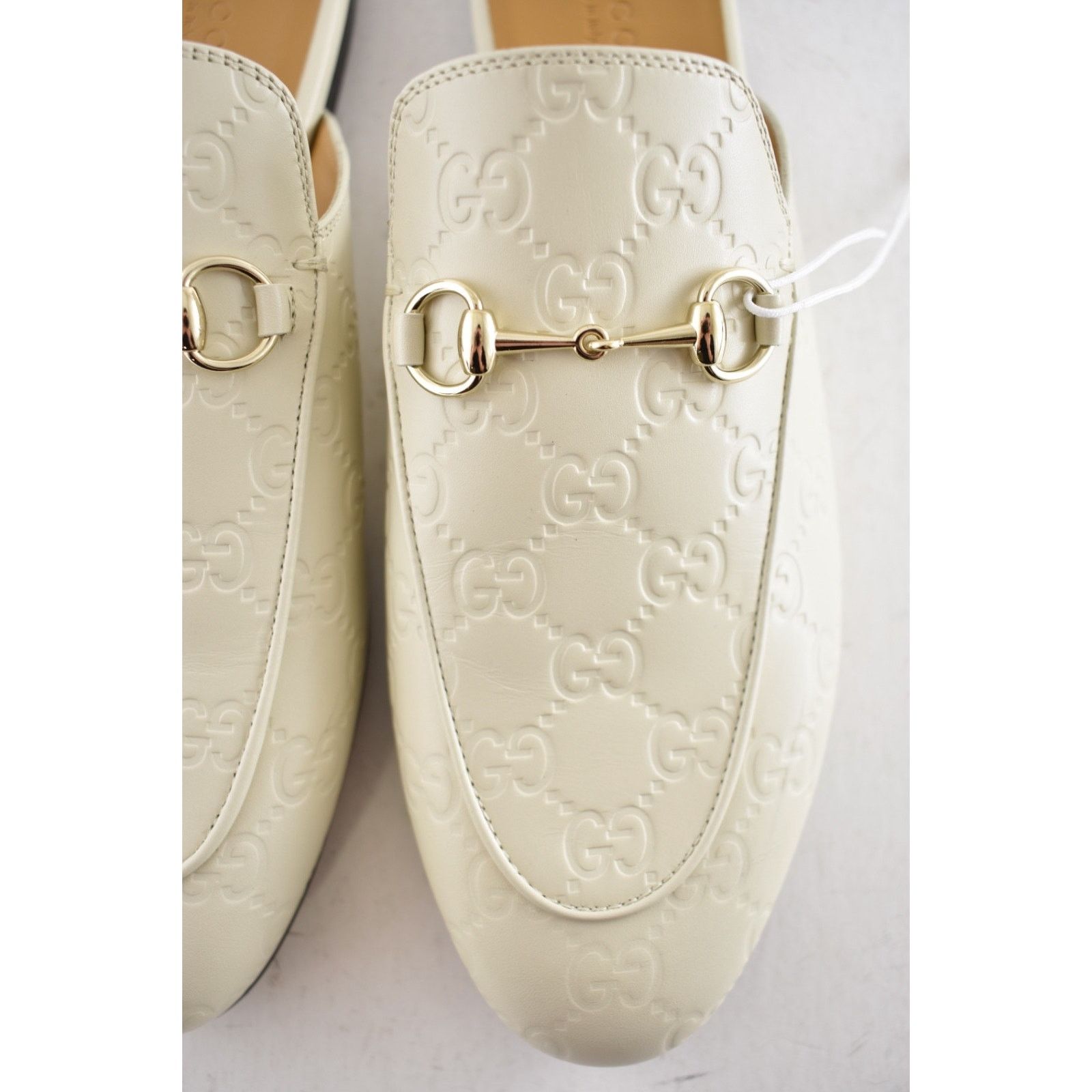 Gucci Gucci Princetown New Ivory GG Monogram Slide Loafer 36.5 Size US 6.5 / IT 36.5 - 11 Thumbnail