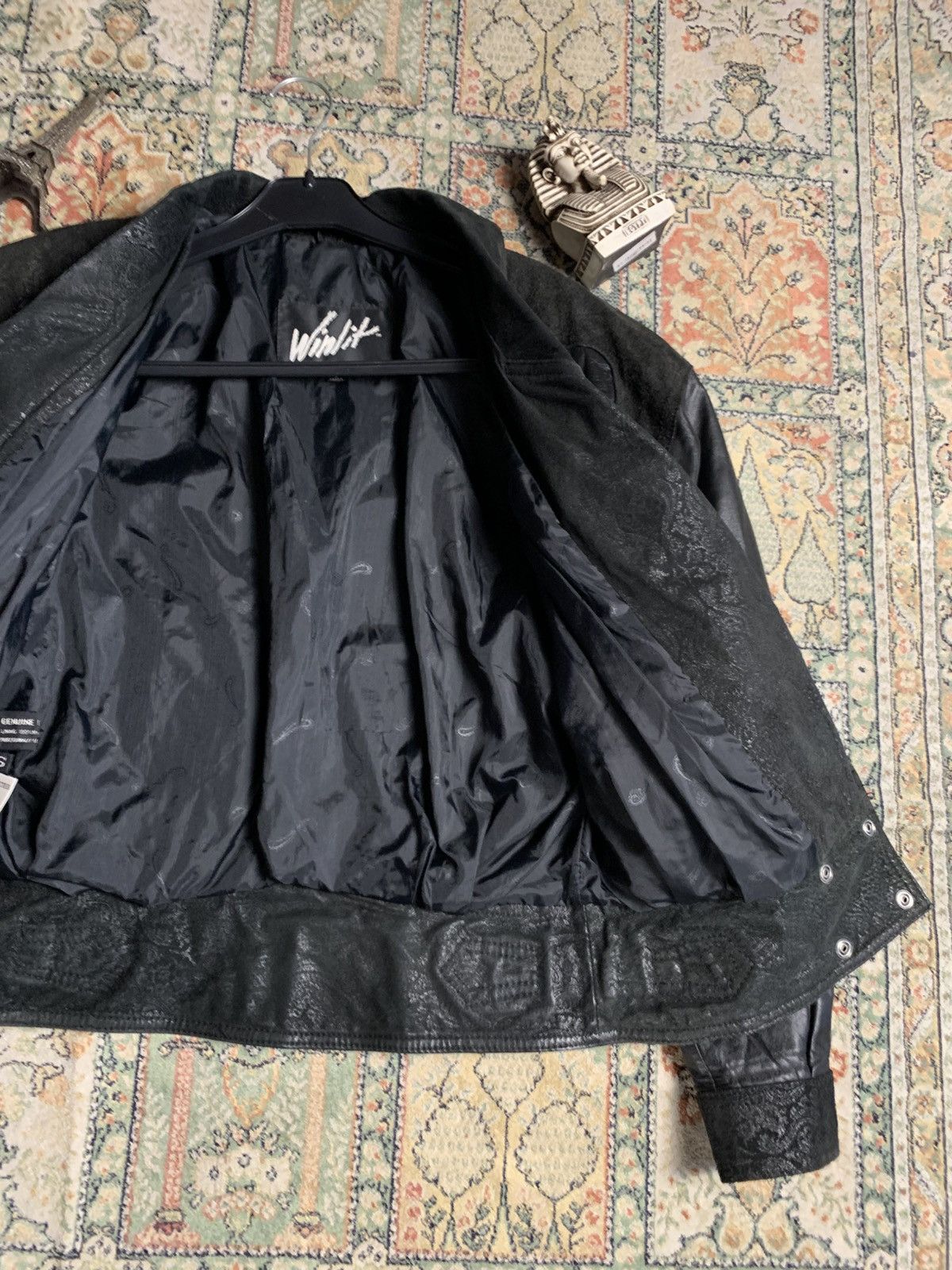 Japanese Brand × Vintage 🔥RARE CROPPED GENUINE LEATHER JACKET WINLIT ISSEY MIYAKE Size US S / EU 44-46 / 1 - 8 Thumbnail