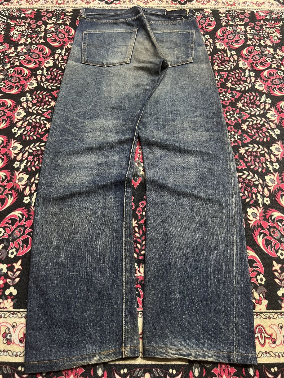 Levi's Vintage Clothing ⚡️Selvedge⚡️Vintage Levi’s 501 LVC Big E Blue Faded Wash Jeans Size US 32 / EU 48 - 2 Thumbnail