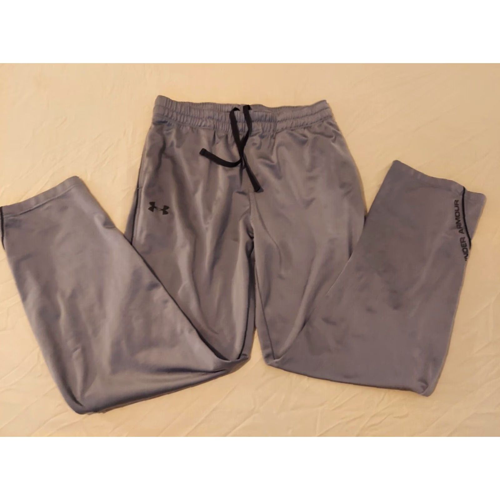 Under Armour VINTAGE? Under Armour Pants Mens L Regular Athletic Gray Sweatpants Gym Workout Shirt? Size US 33 - 2 Thumbnail
