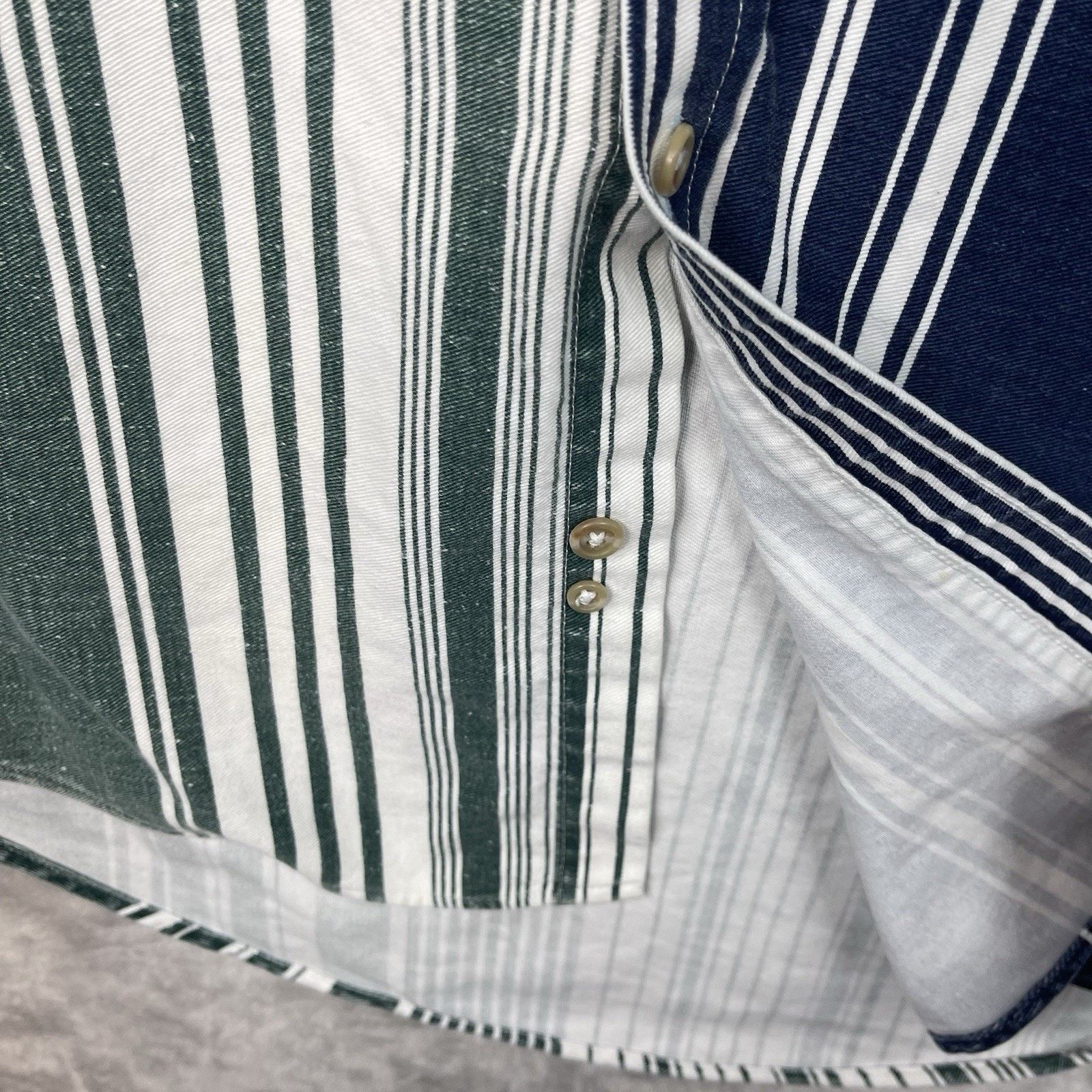 Other Review by Baxter Men's Striped Oversized Denim Shirt 90s Size US M / EU 48-50 / 2 - 7 Thumbnail