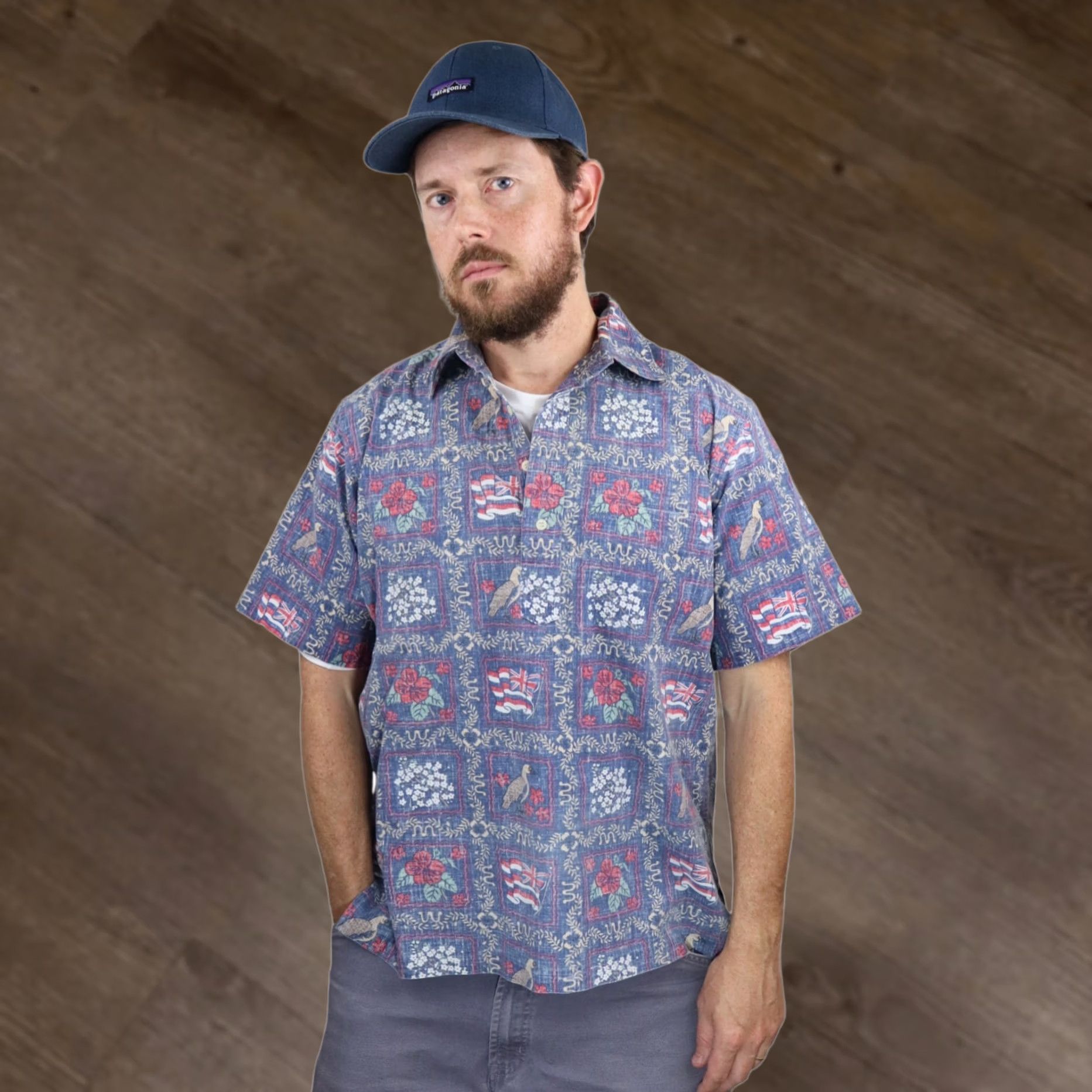 Reyn Spooner VINTAGE Reyn Spooner Hawaiian Shirt Mens M/L Blue Red Aloha Popover Made in Hawaii VTG Size US M / EU 48-50 / 2 - 1 Thumbnail