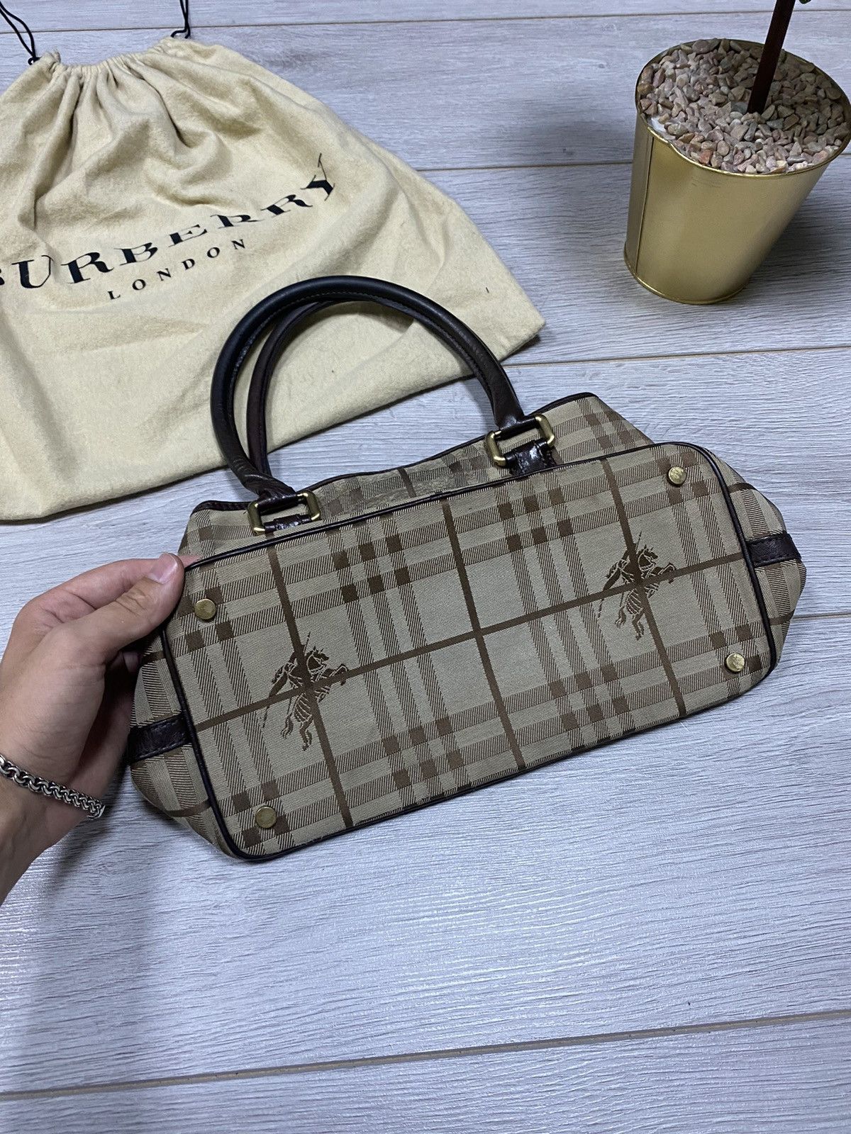 Burberry Burberry London bag nova check with dust bag Size ONE SIZE - 7 Thumbnail
