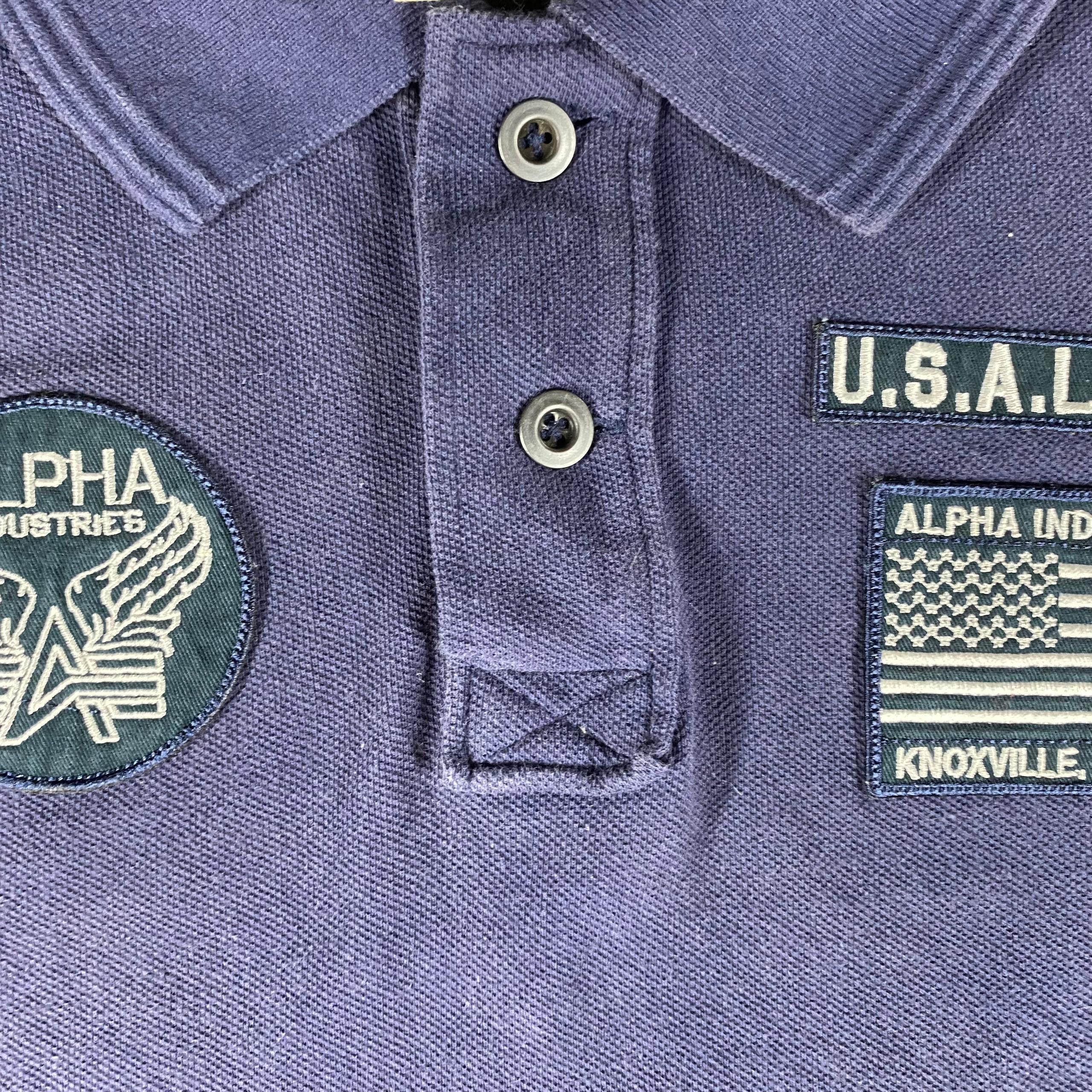 Alpha Industries Vintage Alpha Industry Polo Shirt Size US M / EU 48-50 / 2 - 8 Thumbnail