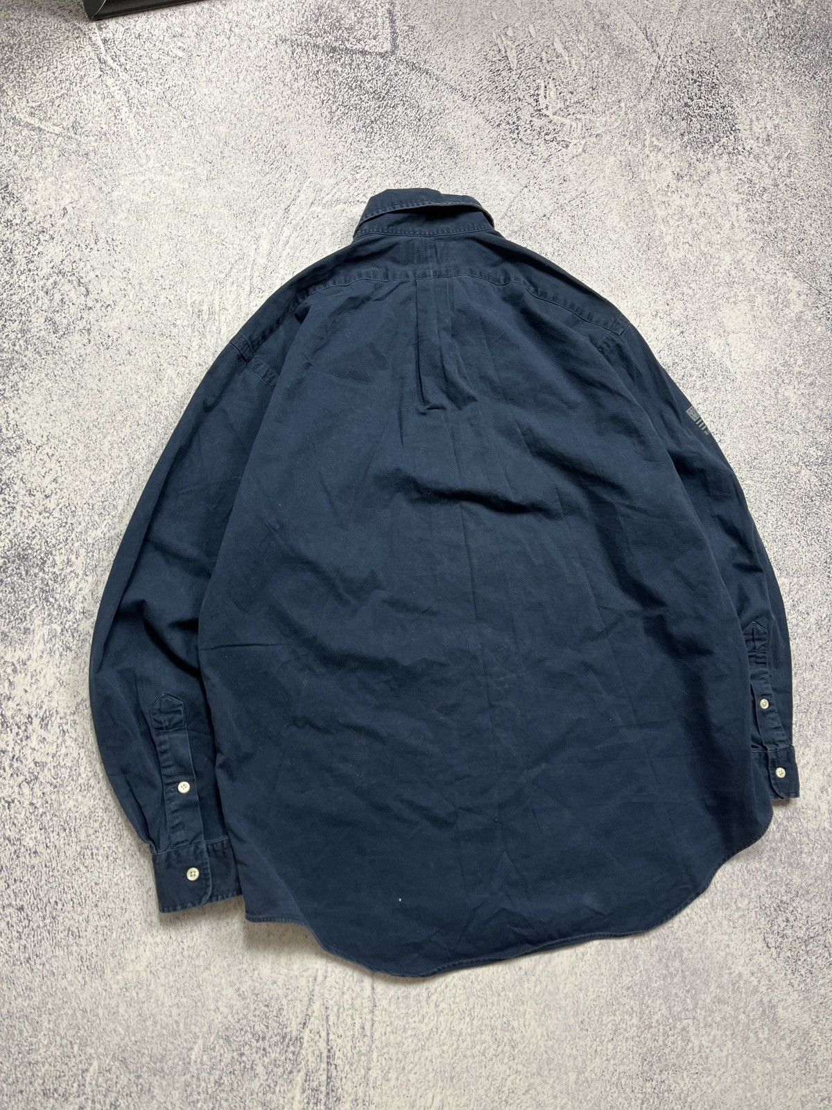 Polo Ralph Lauren × Ralph Lauren × Vintage Polo Sport Ralph Lauren USA Flag Longlseeve Shirt Button Up Size US L / EU 52-54 / 3 - 11 Thumbnail