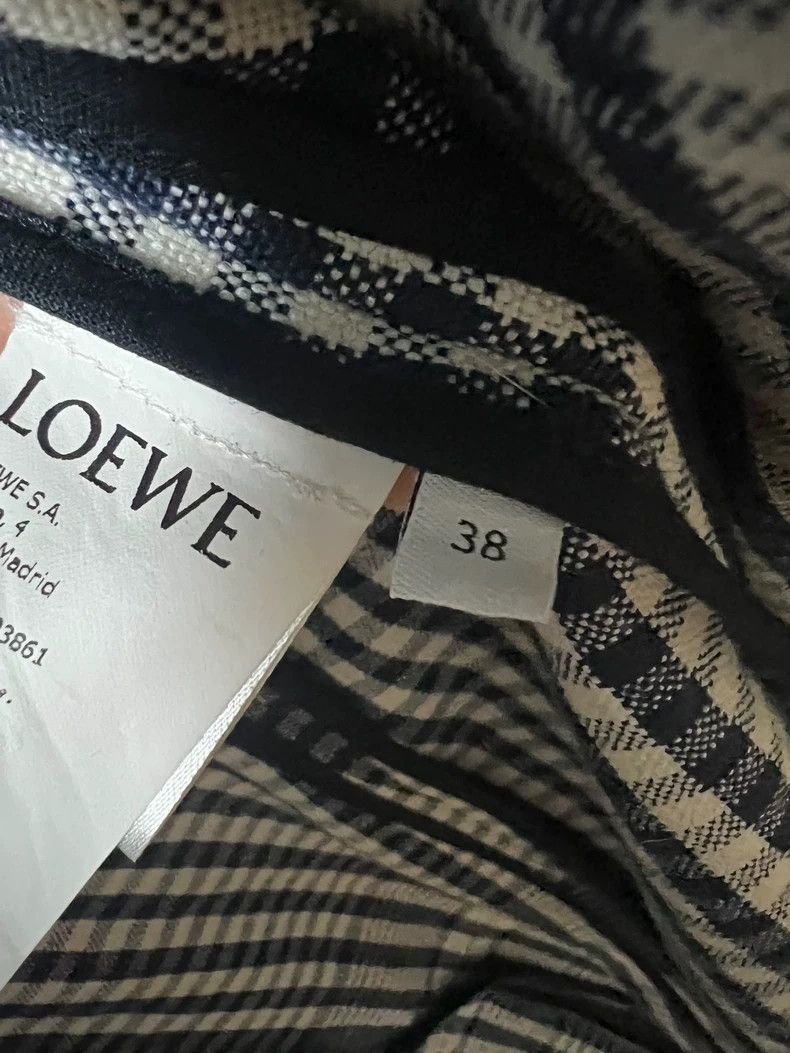 Loewe LOEWE Plaid linen coat Size XS / US 0-2 / IT 36-38 - 3 Thumbnail