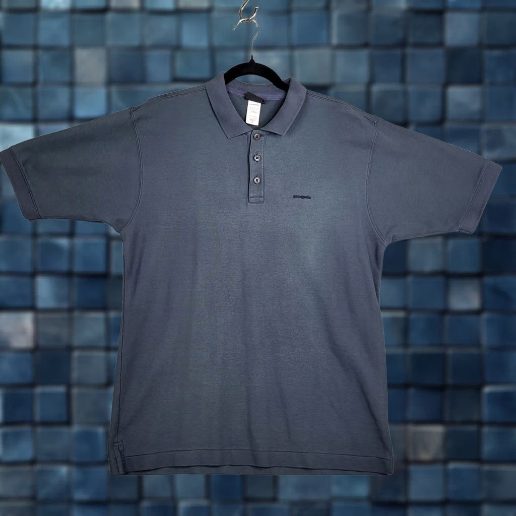 Patagonia Patagonia Polo Shirt Mens Regular Blue 1/4 Button Short Sleeve Cotton Knit Golf Hiking Casual Size M Size US M / EU 48-50 / 2 - 1 Thumbnail