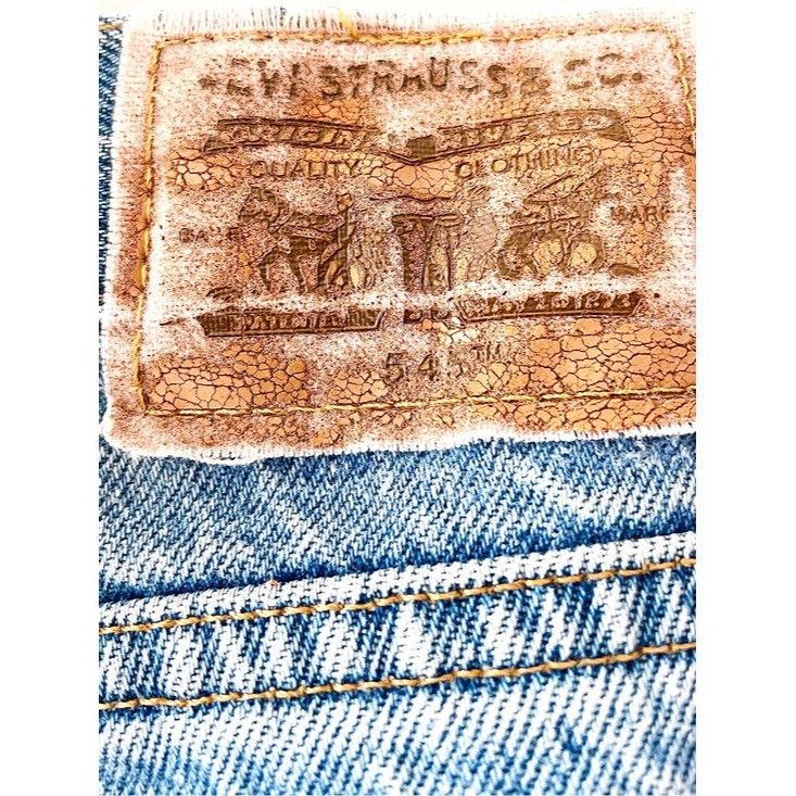 Levi's Vintage 90s Levi's 545 Loose Fit Tapered Leg Medium Blue Size US 32 / EU 48 - 5 Thumbnail
