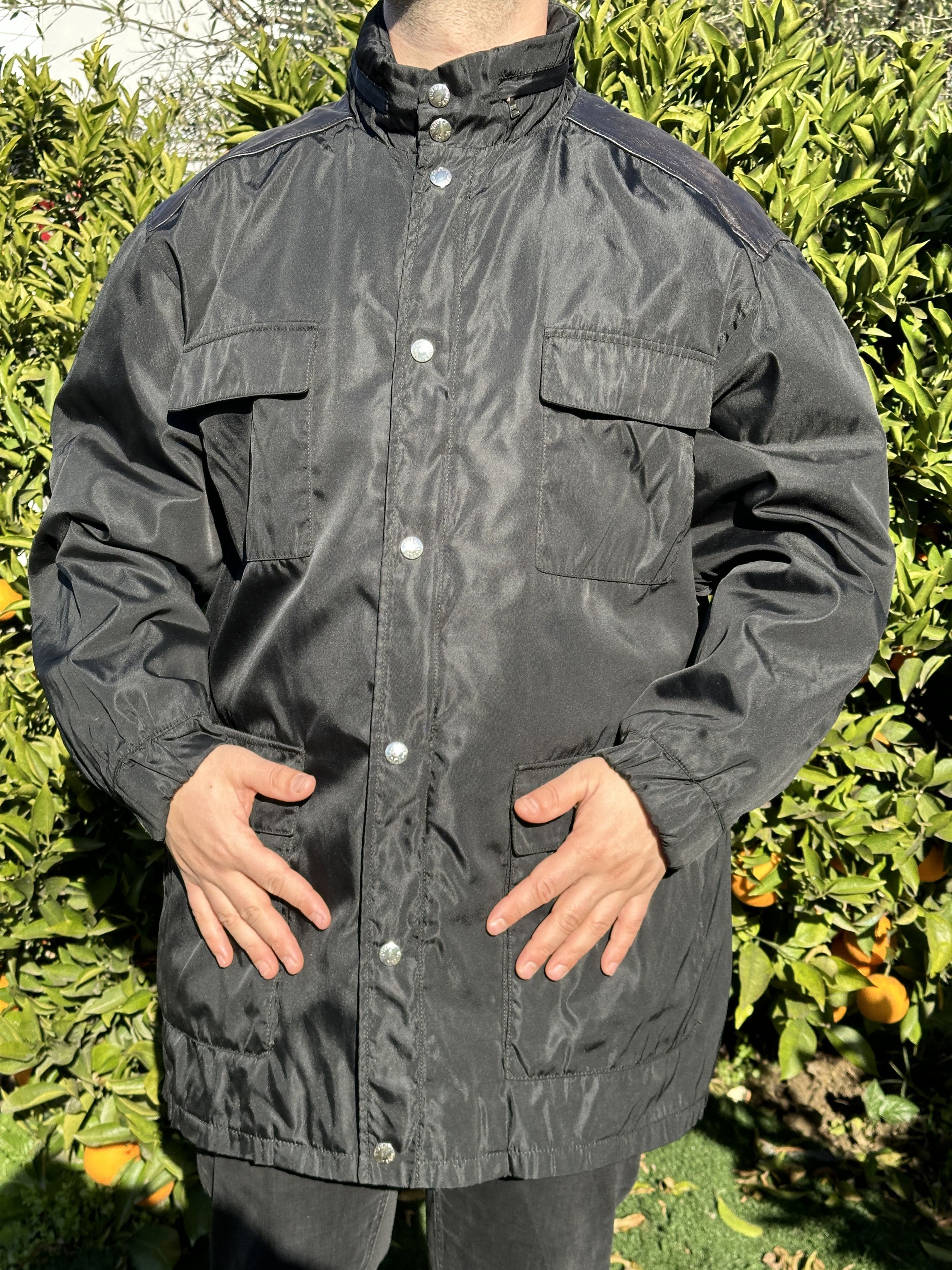 Prada Leather Prada Milano Men Royal Trench Double Jacket Size XXL Size US XXL / EU 58 / 5 - 4 Thumbnail