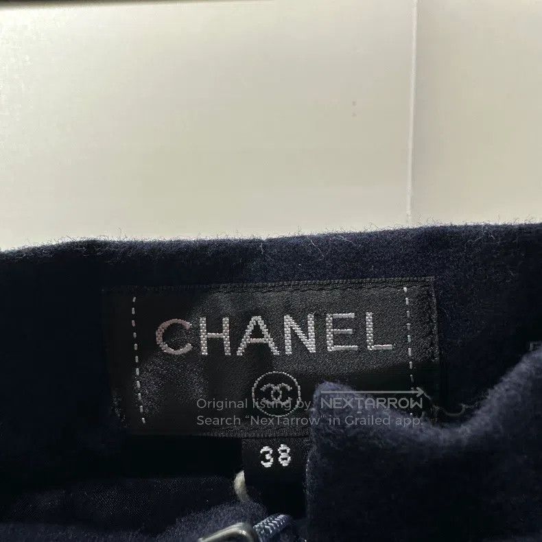 Chanel Chanel Anchor button wool wide-leg trousers Size 25" / US 0 / IT 36 - 3 Thumbnail