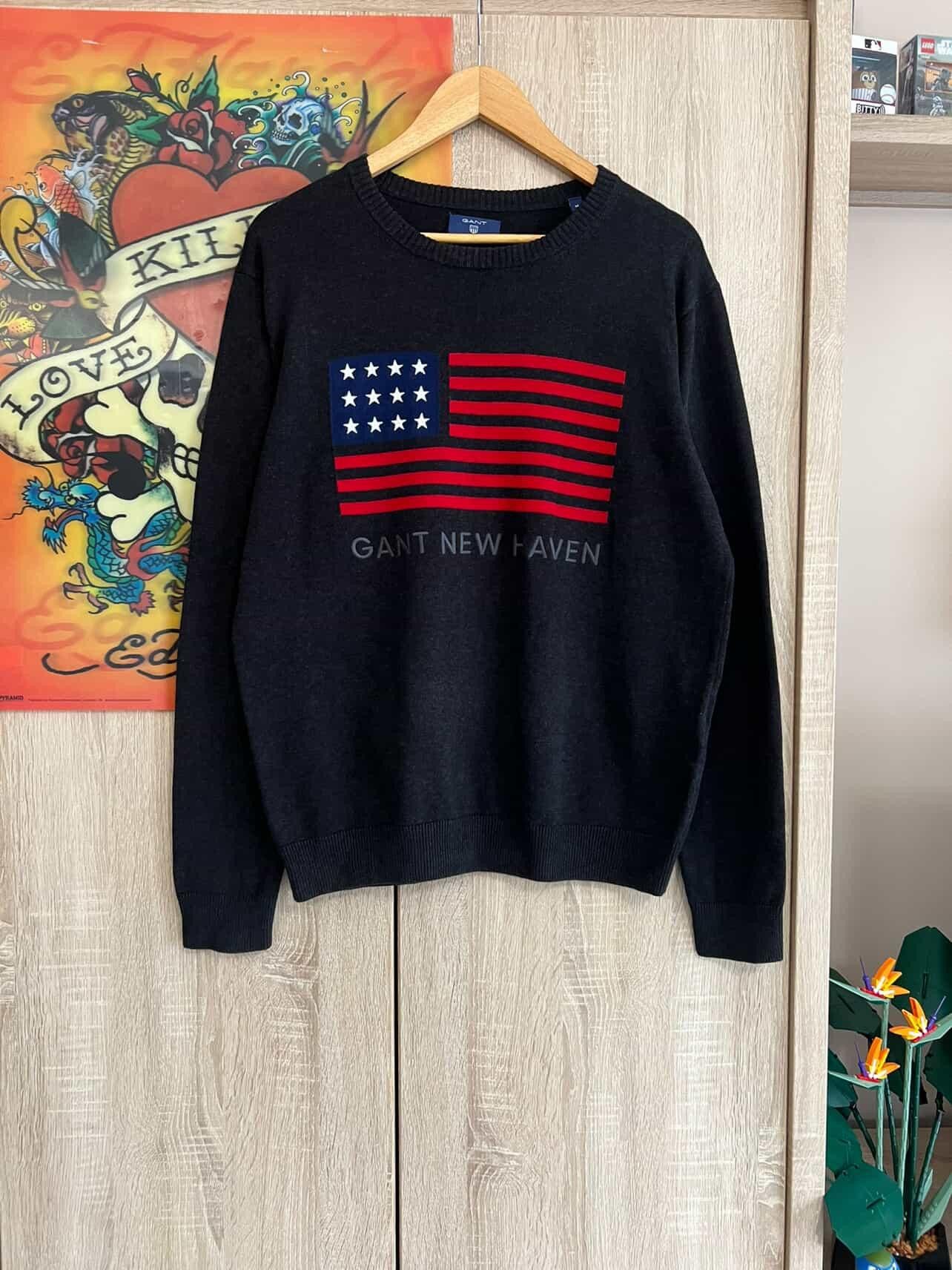 Gant Gant sweater with a large American flag logo Size US M / EU 48-50 / 2 - 1 Thumbnail