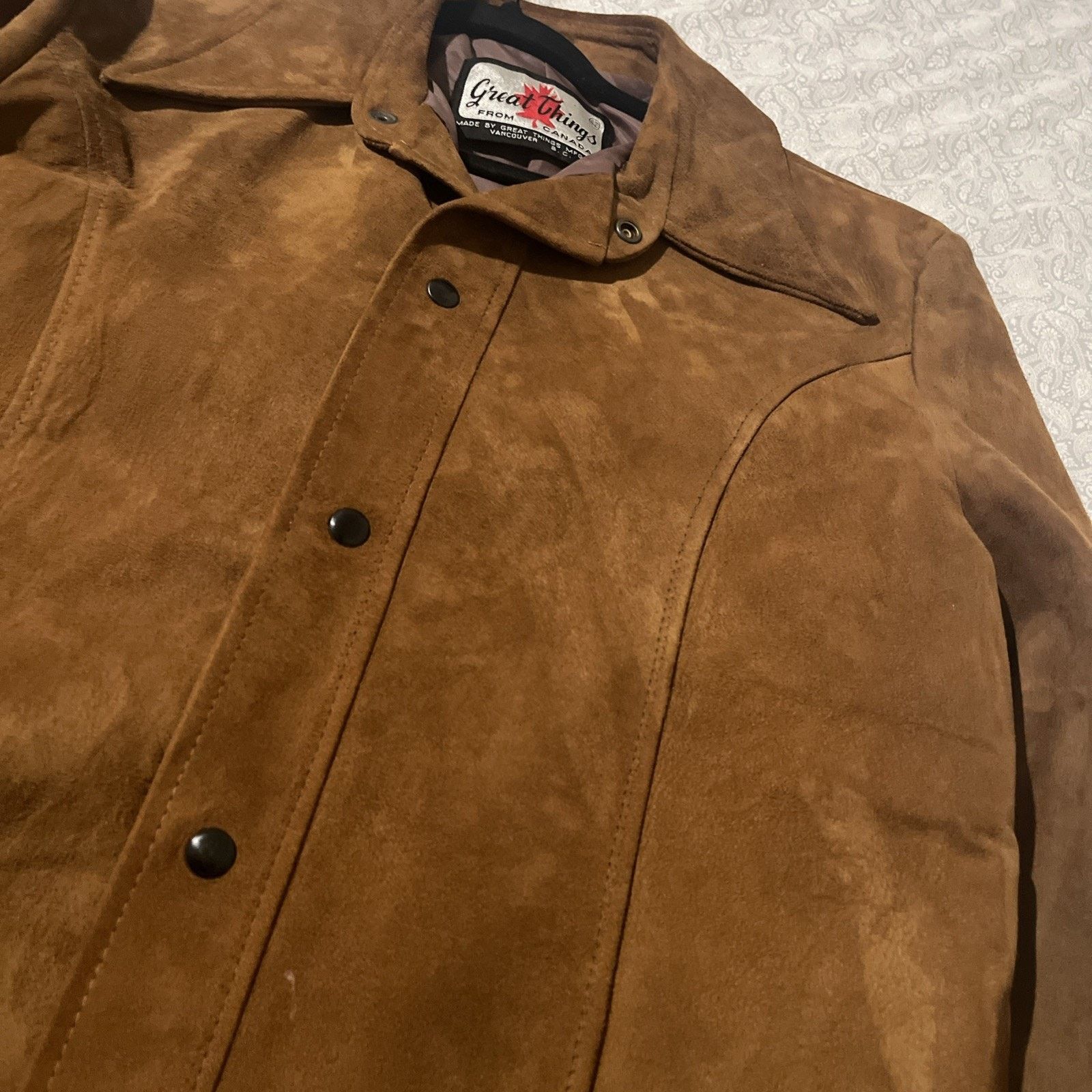 Other Vintage Great Things Canada Suede Leather Jacket 42 Western Size US L / EU 52-54 / 3 - 21 Thumbnail