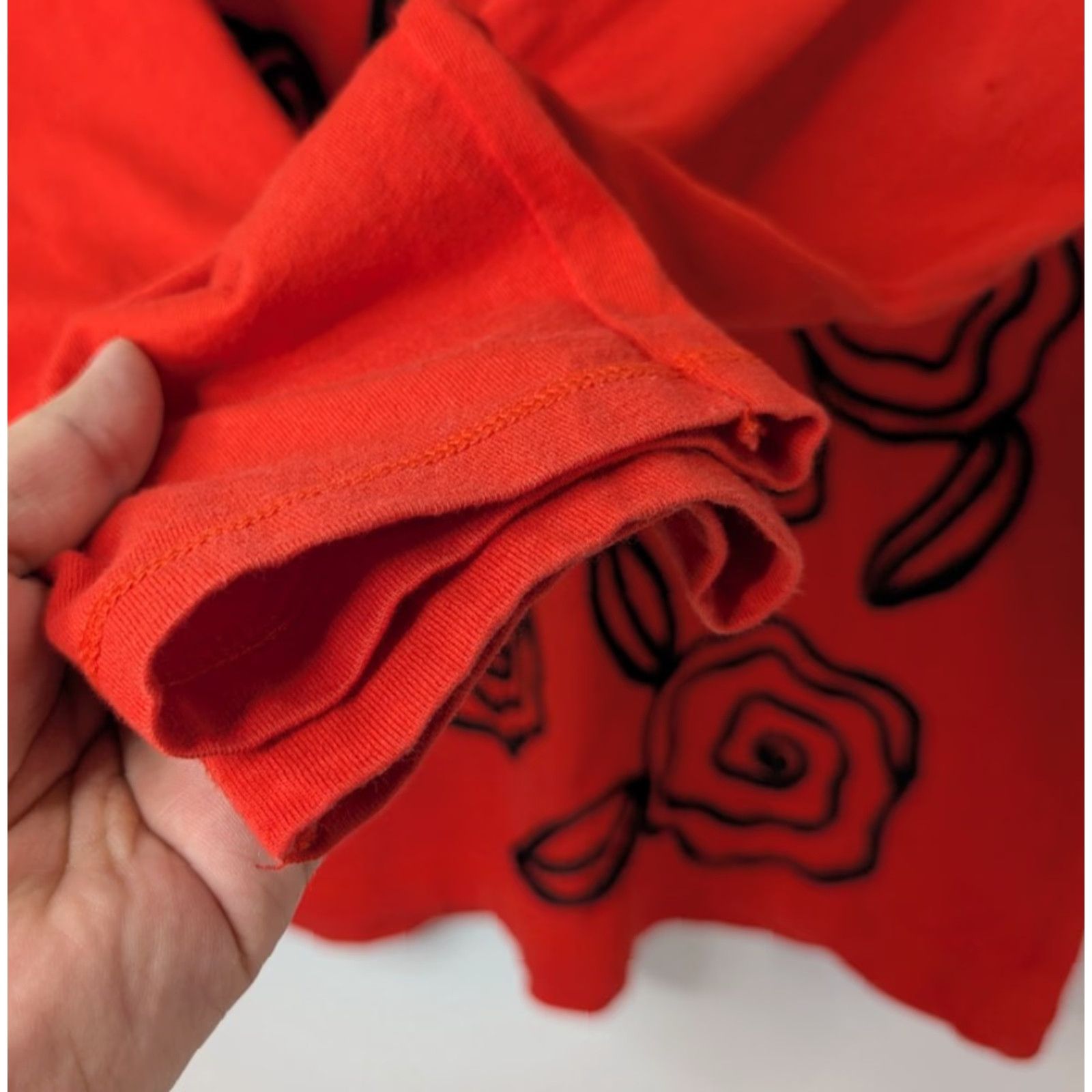 Vintage VTG Gene Ewing Sweater Shirt Womens L Red Embroidered Floral 90s Retro College Knit Cotton Long Sleeve Crew Neck Pullover Vintage Size L / US 10 / IT 46 - 5 Thumbnail