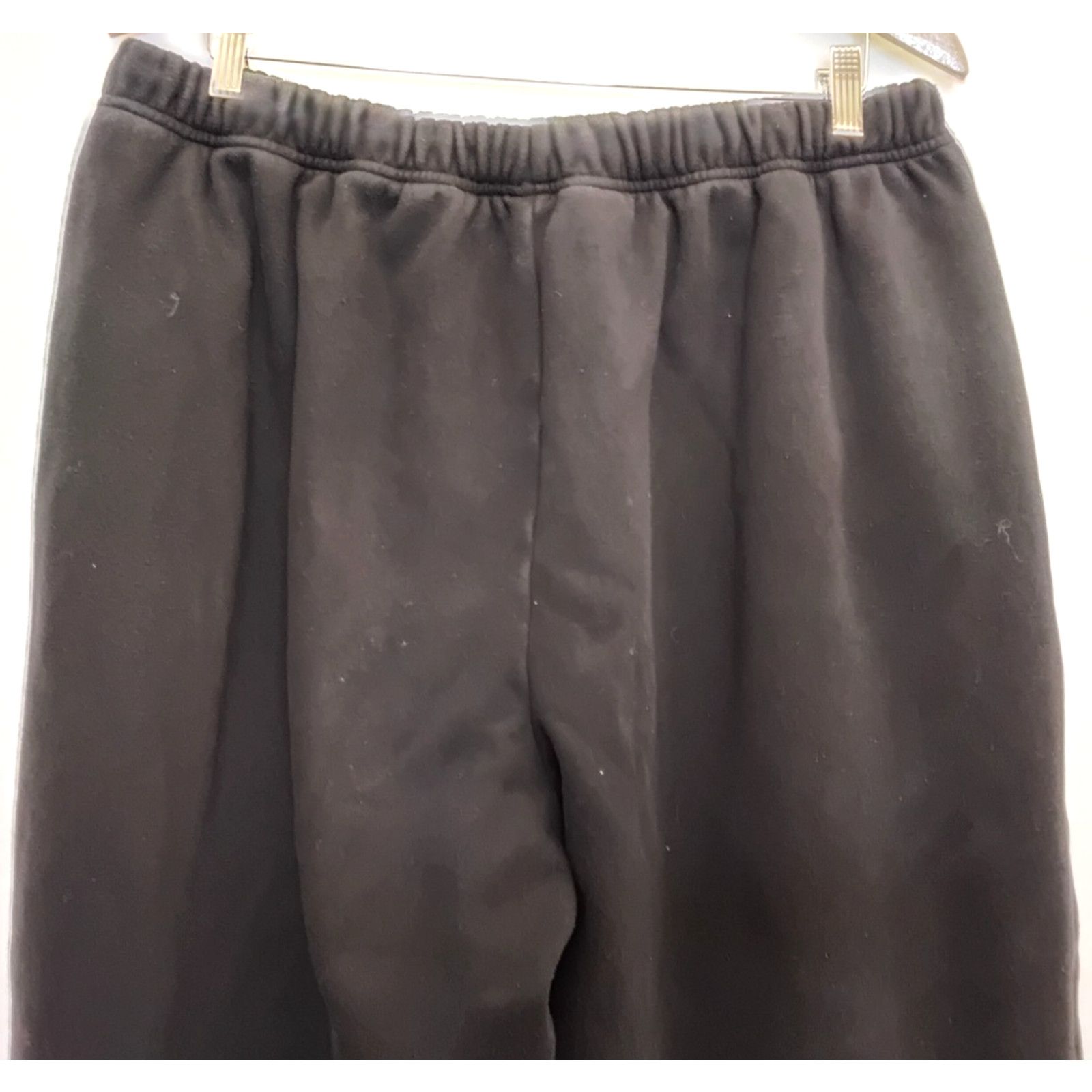 SKIMS Skims Sweatpants Oversize Wide Leg Women's XL Black Cotton Size 36" / US 14 / IT 50 - 6 Thumbnail