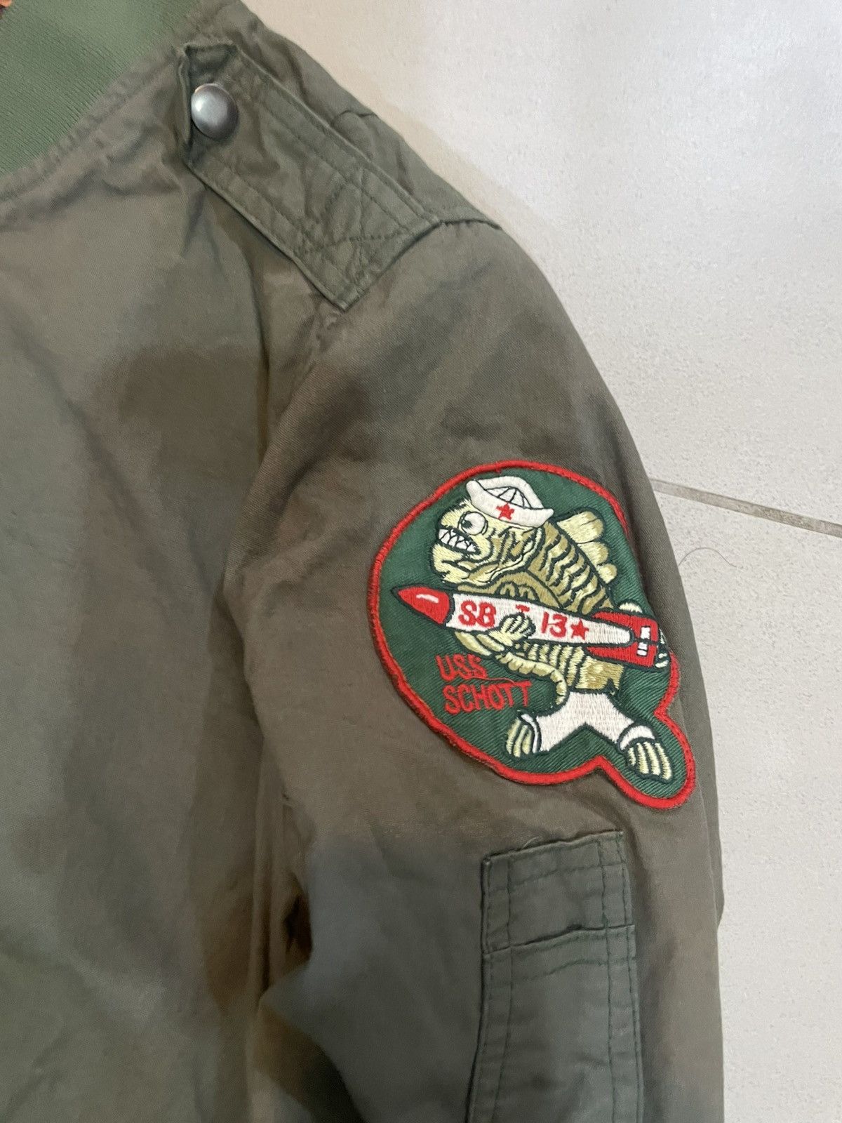 Schott × Vintage Schott army bomber jacket Size US XS / EU 42 / 0 - 9 Thumbnail