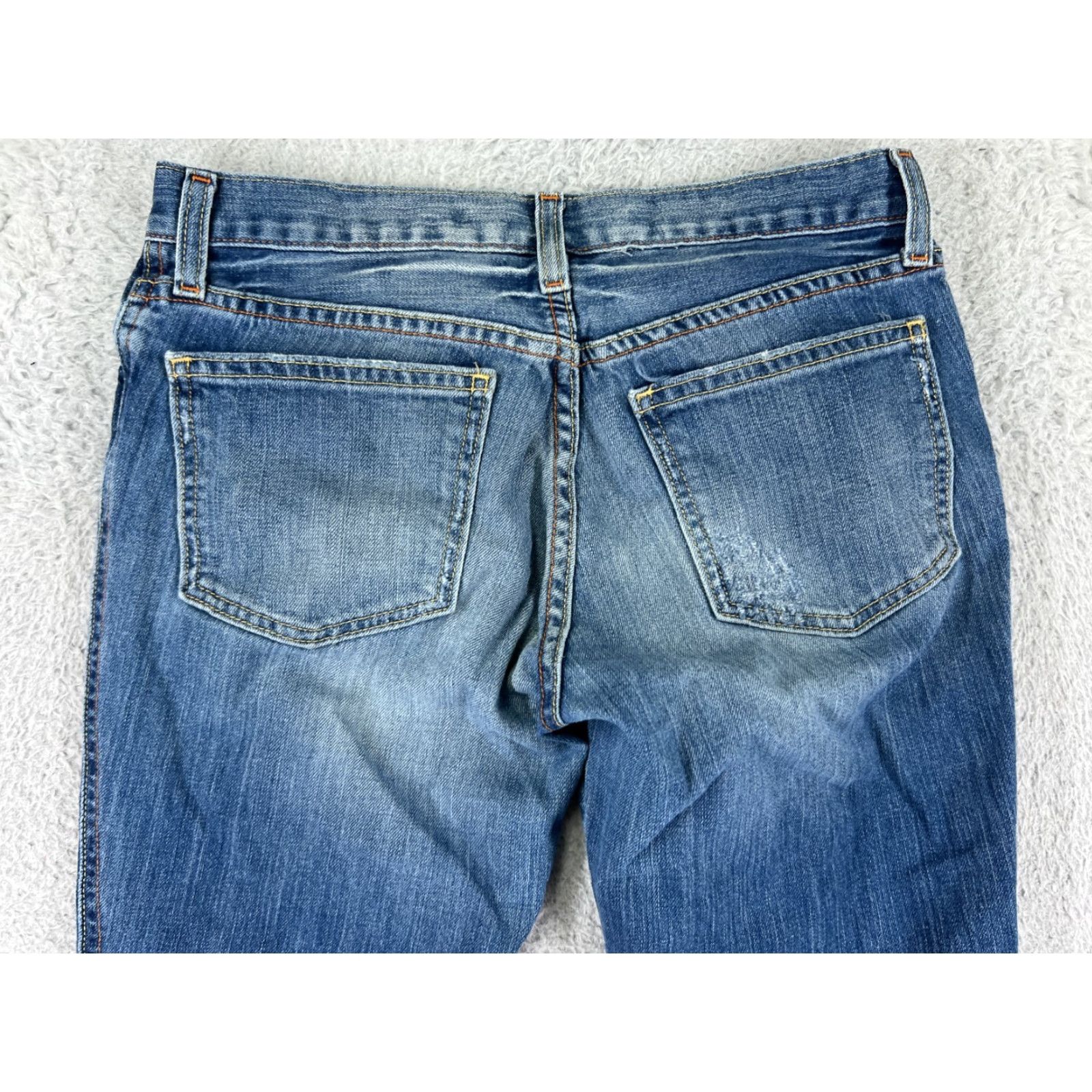 Gap GAP Jeans Women 27 Blue Denim Bootcut Low Rise Distressed Cotton Size 27" / US 4 / IT 40 - 3 Thumbnail